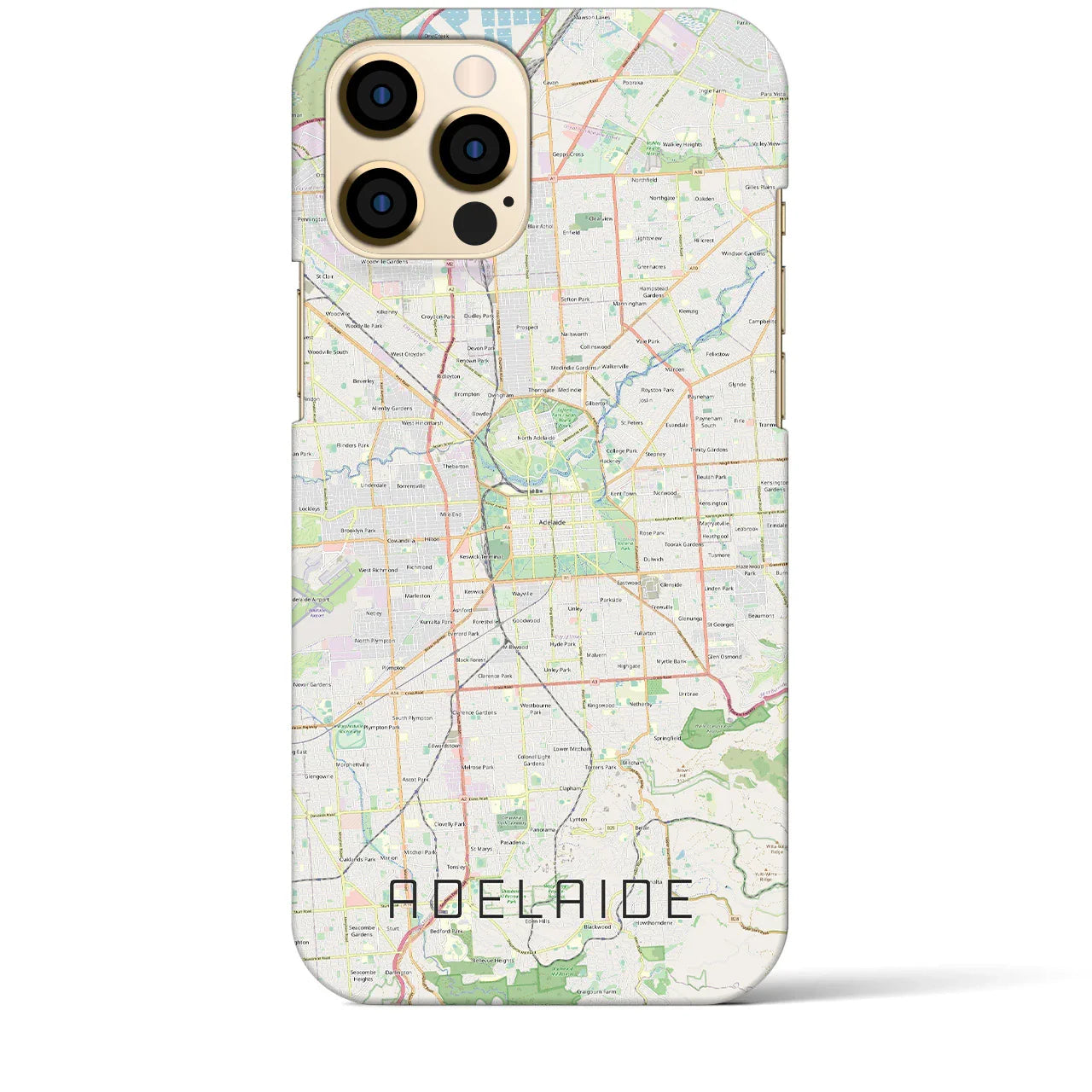 【アデレード(オーストラリア)】地図柄iPhoneケース(バックカバータイプ)