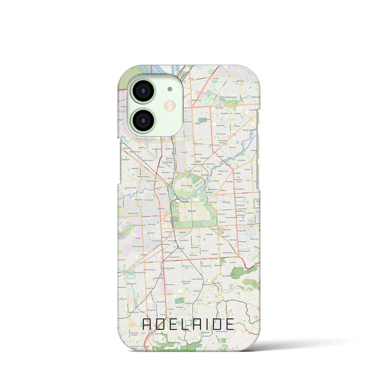 【アデレード(オーストラリア)】地図柄iPhoneケース(バックカバータイプ)