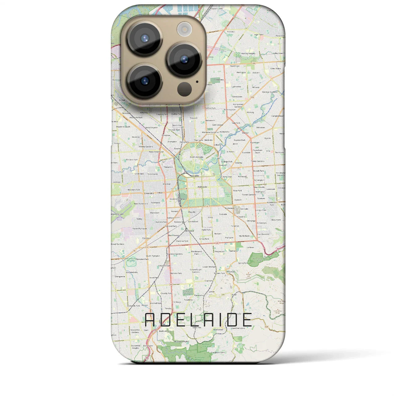 【アデレード(オーストラリア)】地図柄iPhoneケース(バックカバータイプ)