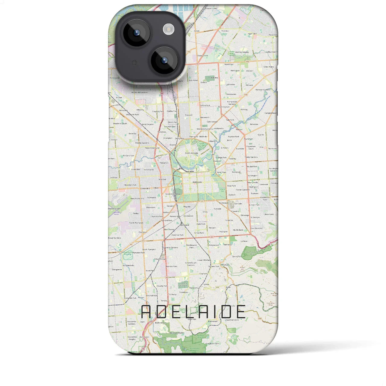 【アデレード(オーストラリア)】地図柄iPhoneケース(バックカバータイプ)