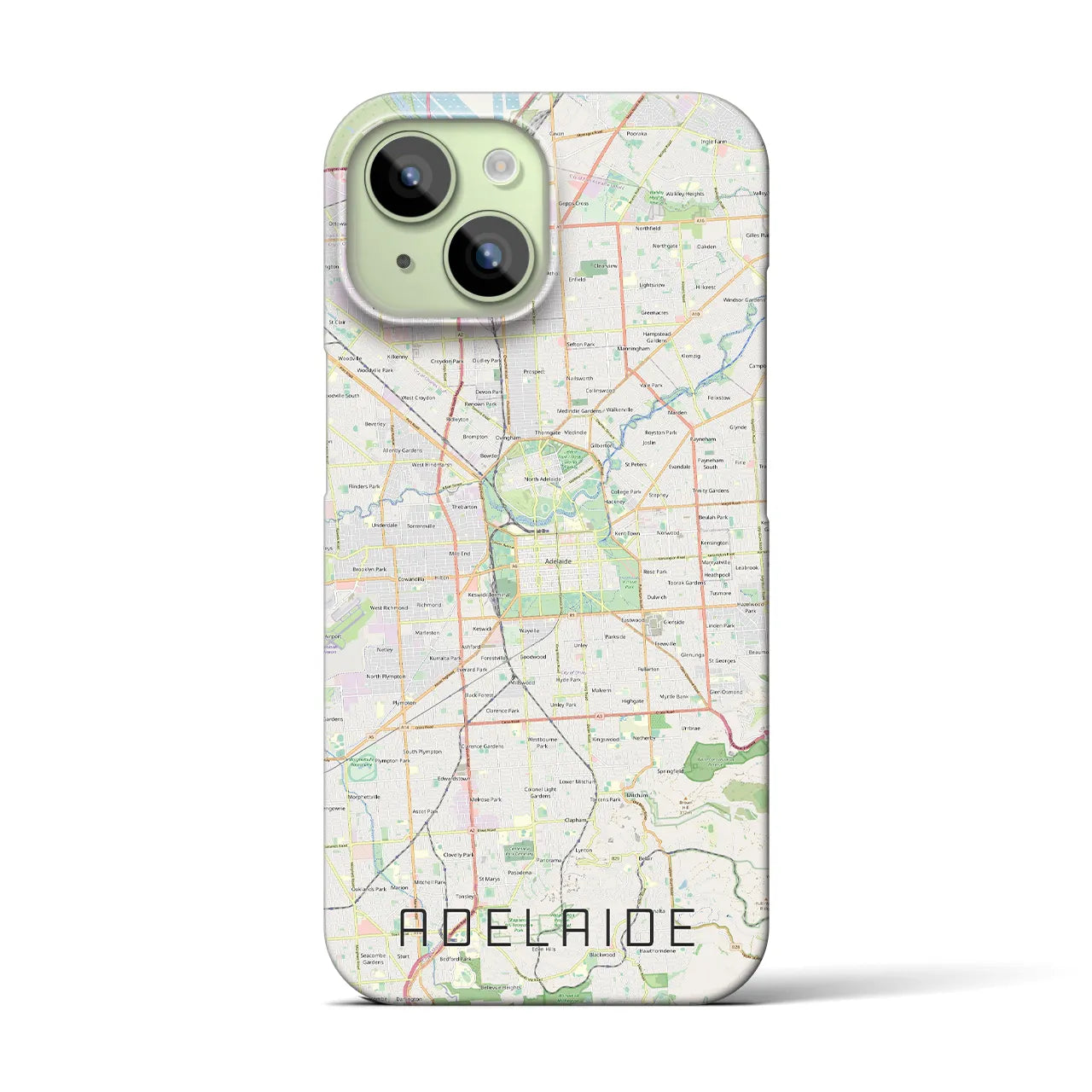 【アデレード(オーストラリア)】地図柄iPhoneケース(バックカバータイプ)