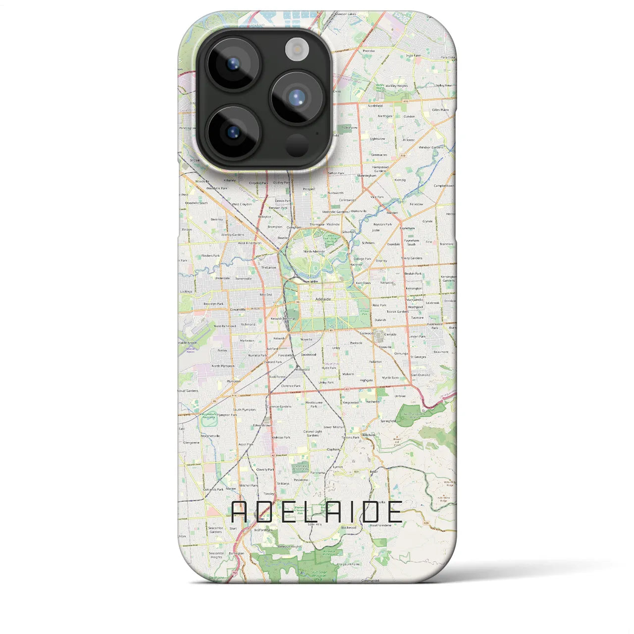 【アデレード(オーストラリア)】地図柄iPhoneケース(バックカバータイプ)