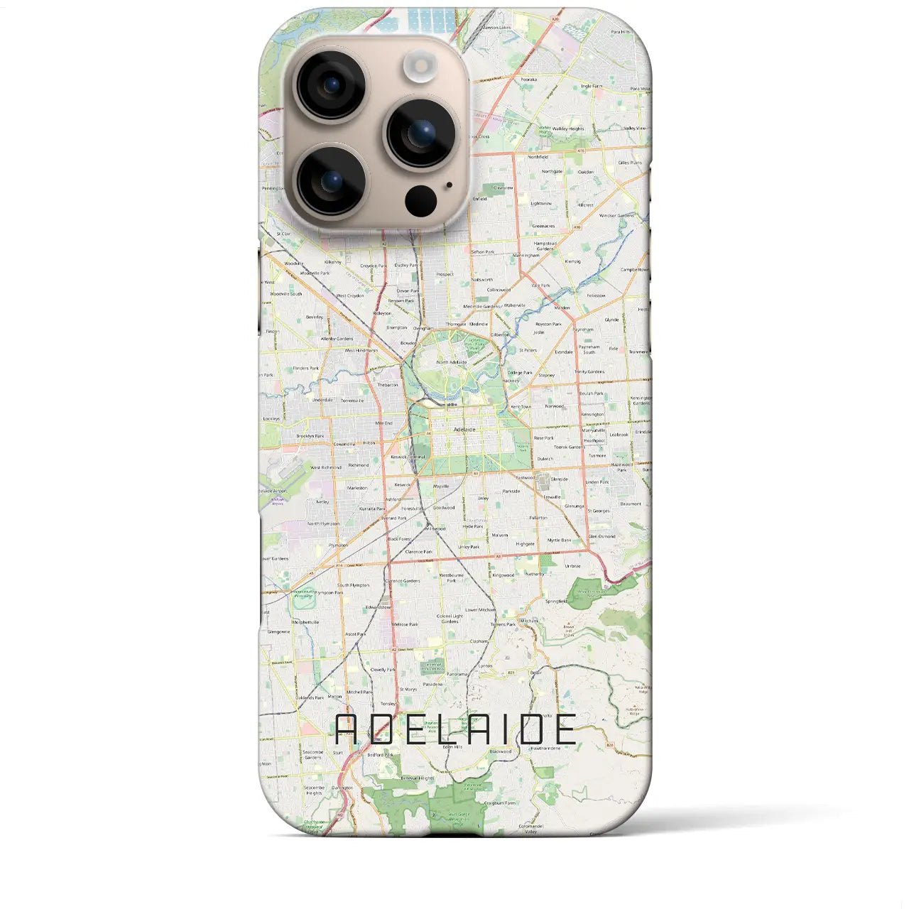 【アデレード(オーストラリア)】地図柄iPhoneケース(バックカバータイプ)