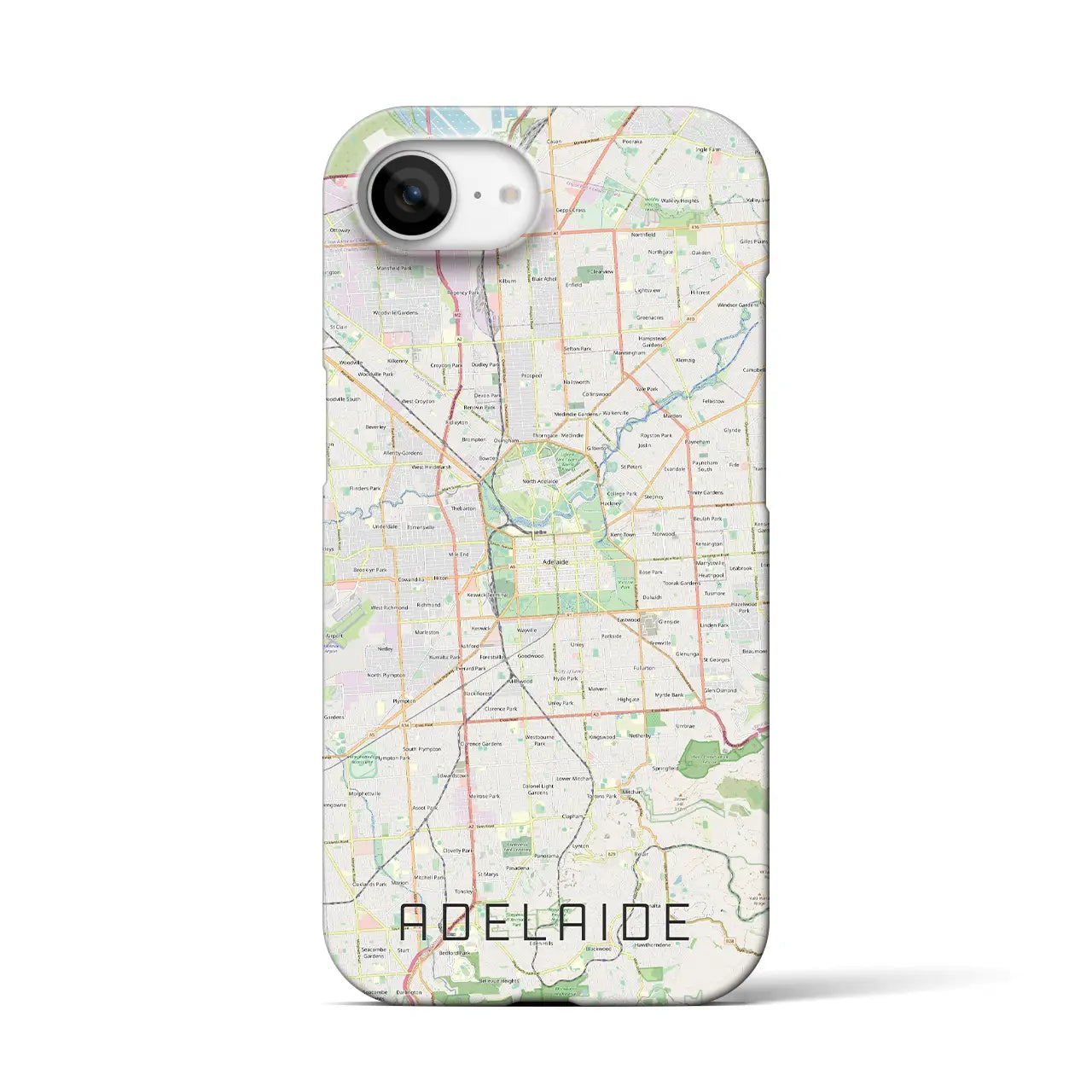 【アデレード(オーストラリア)】地図柄iPhoneケース(バックカバータイプ)