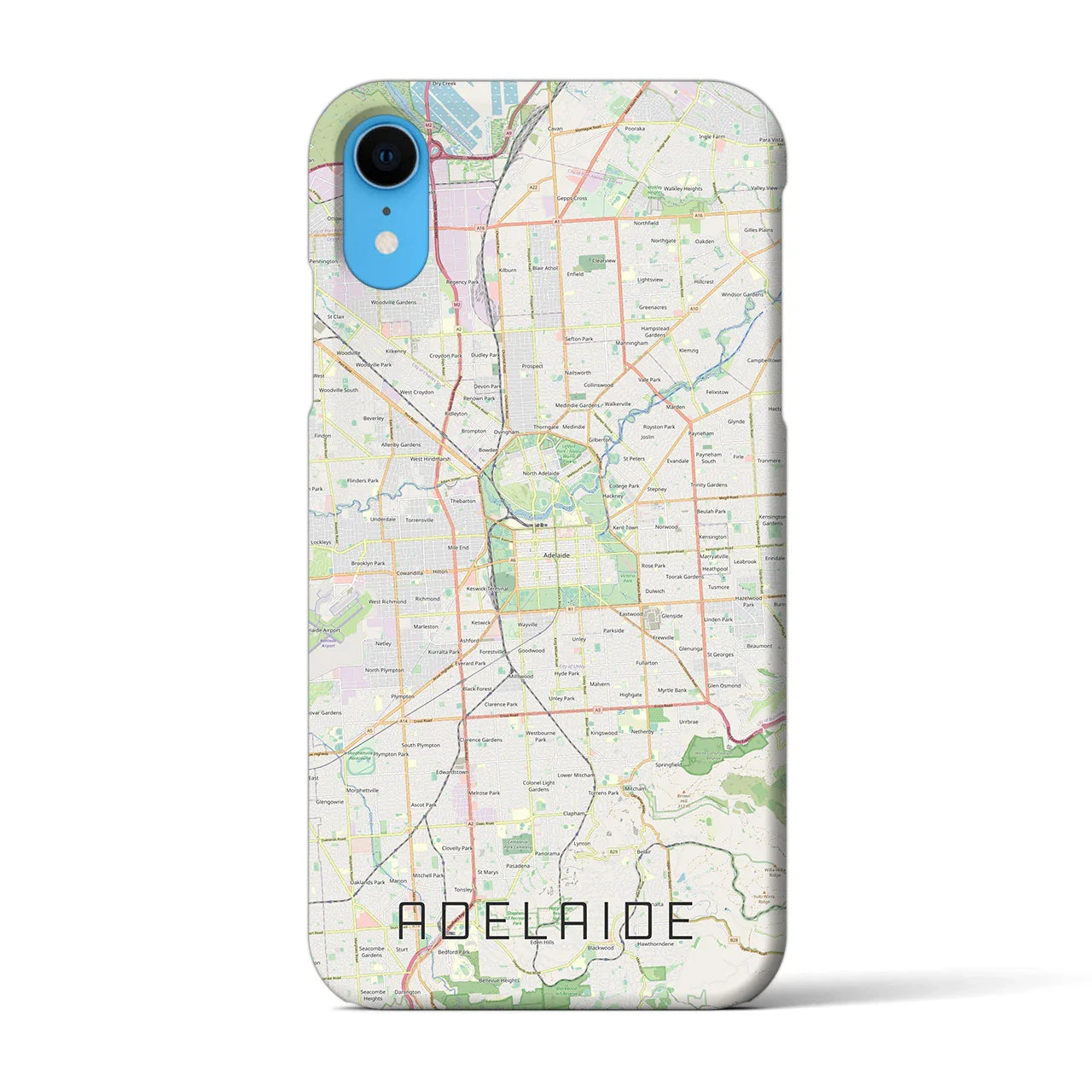 【アデレード(オーストラリア)】地図柄iPhoneケース(バックカバータイプ)