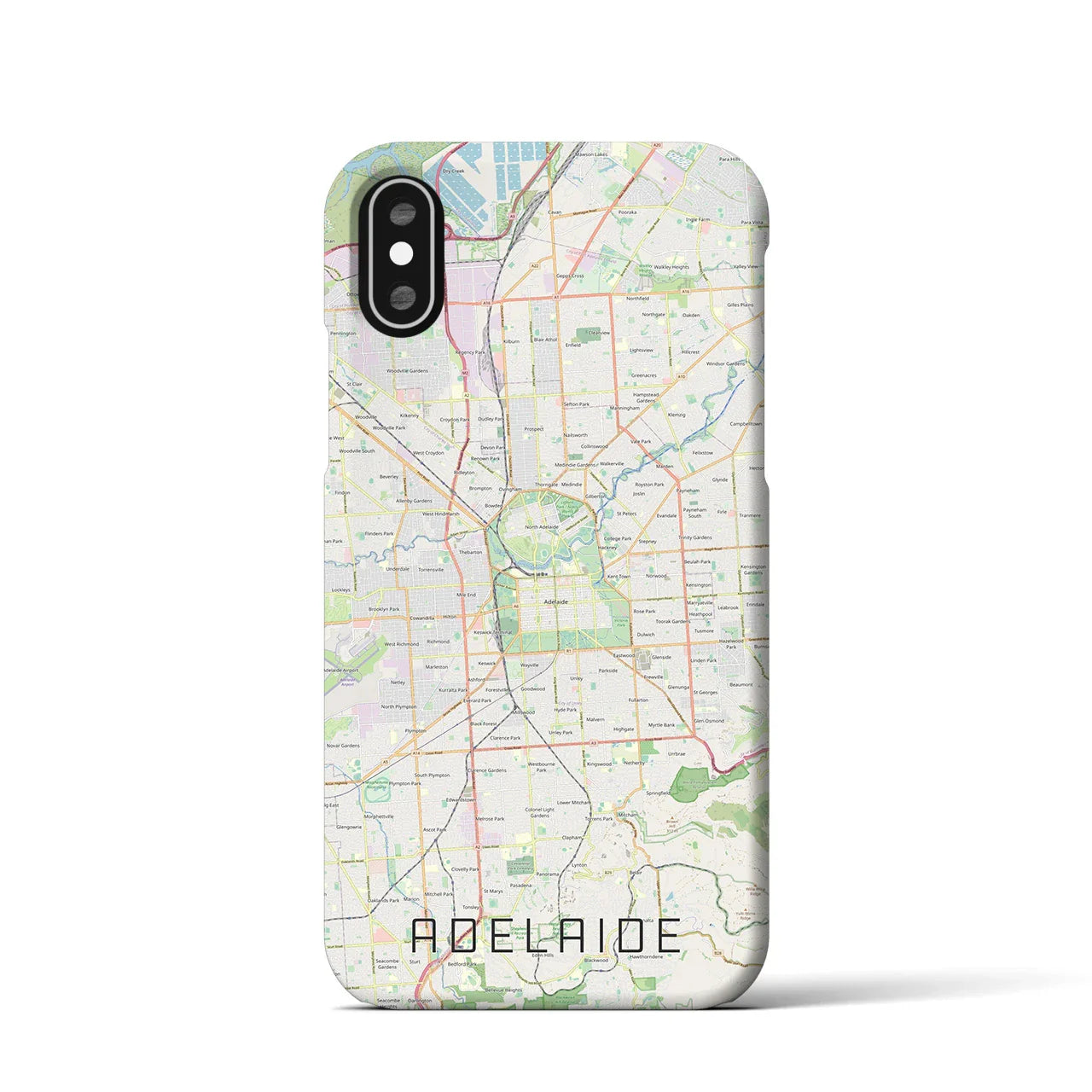 【アデレード(オーストラリア)】地図柄iPhoneケース(バックカバータイプ)