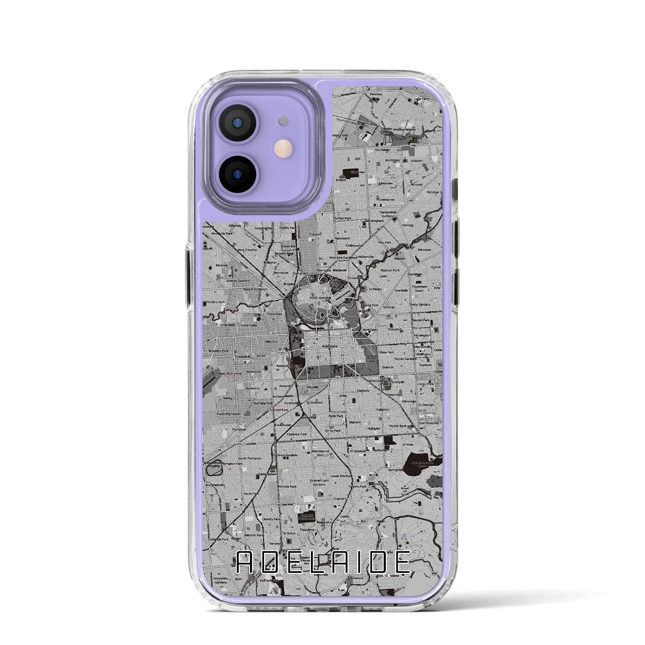【アデレード(オーストラリア)】地図柄iPhoneケース(MagSafeタイプ)