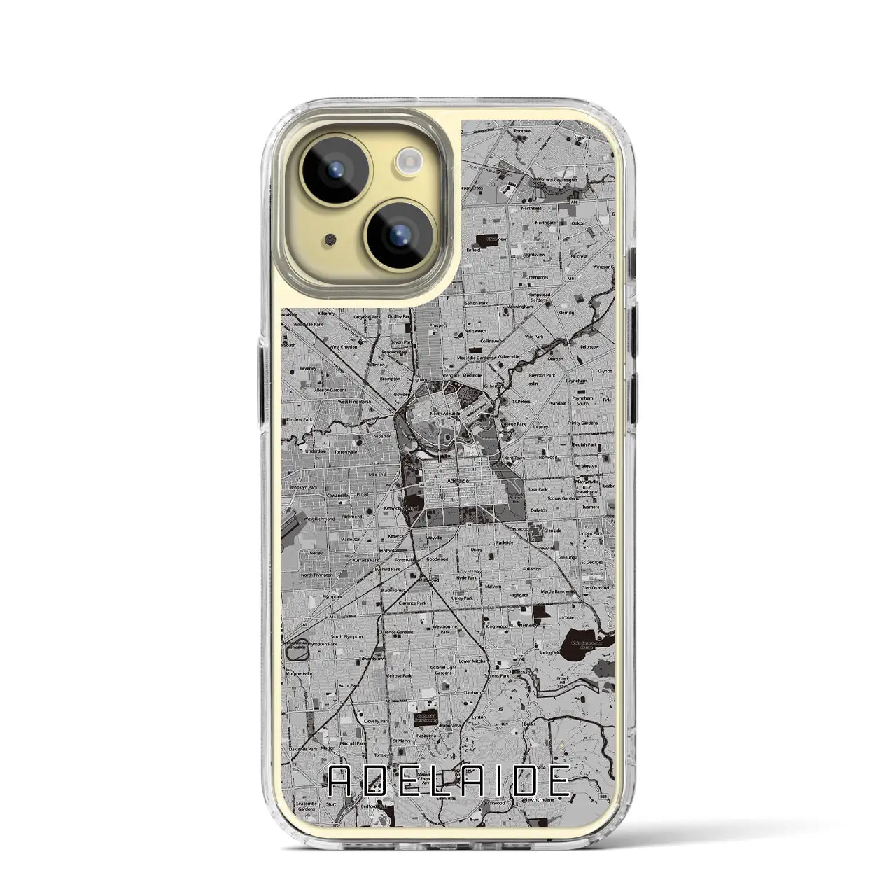 【アデレード(オーストラリア)】地図柄iPhoneケース(MagSafeタイプ)