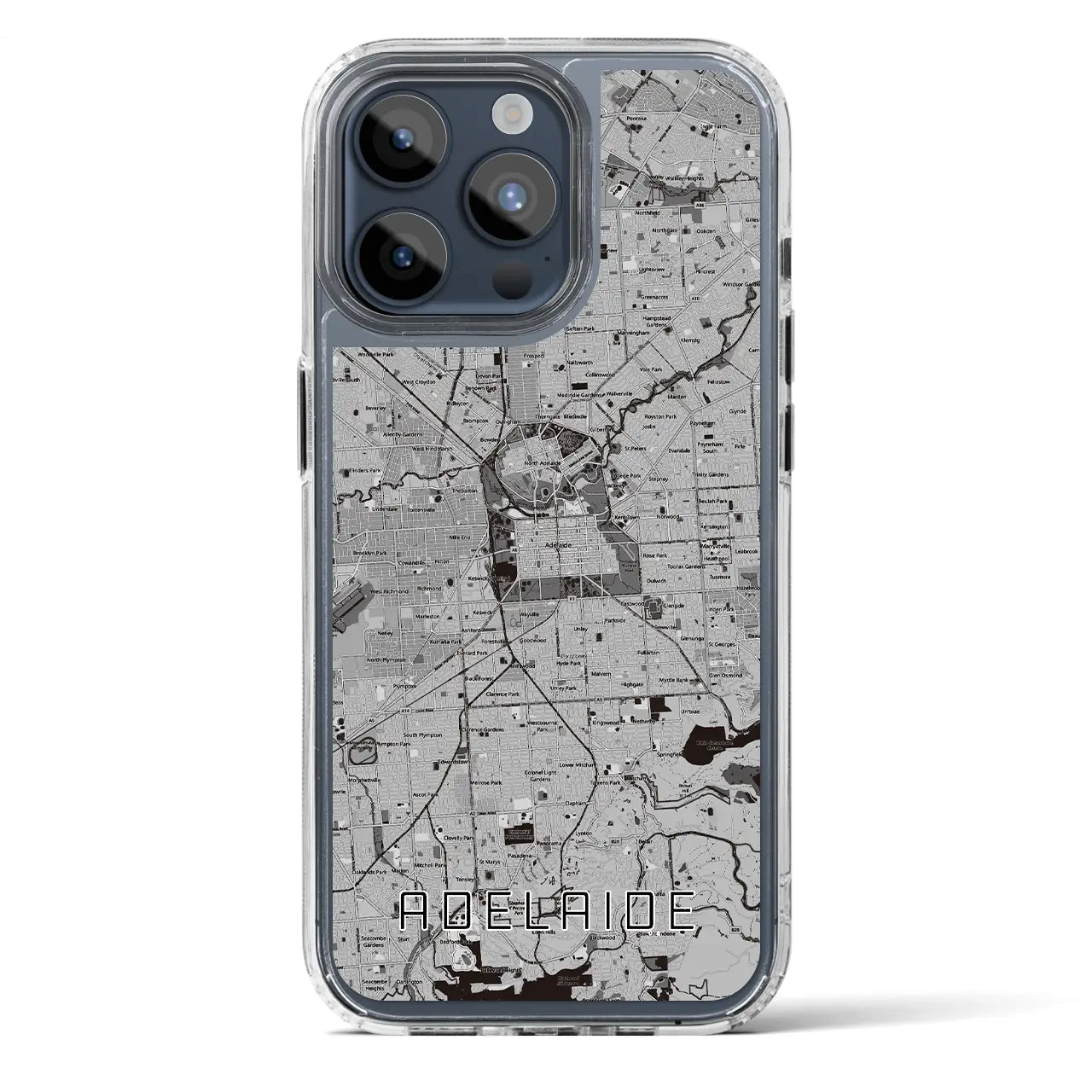 【アデレード(オーストラリア)】地図柄iPhoneケース(MagSafeタイプ)