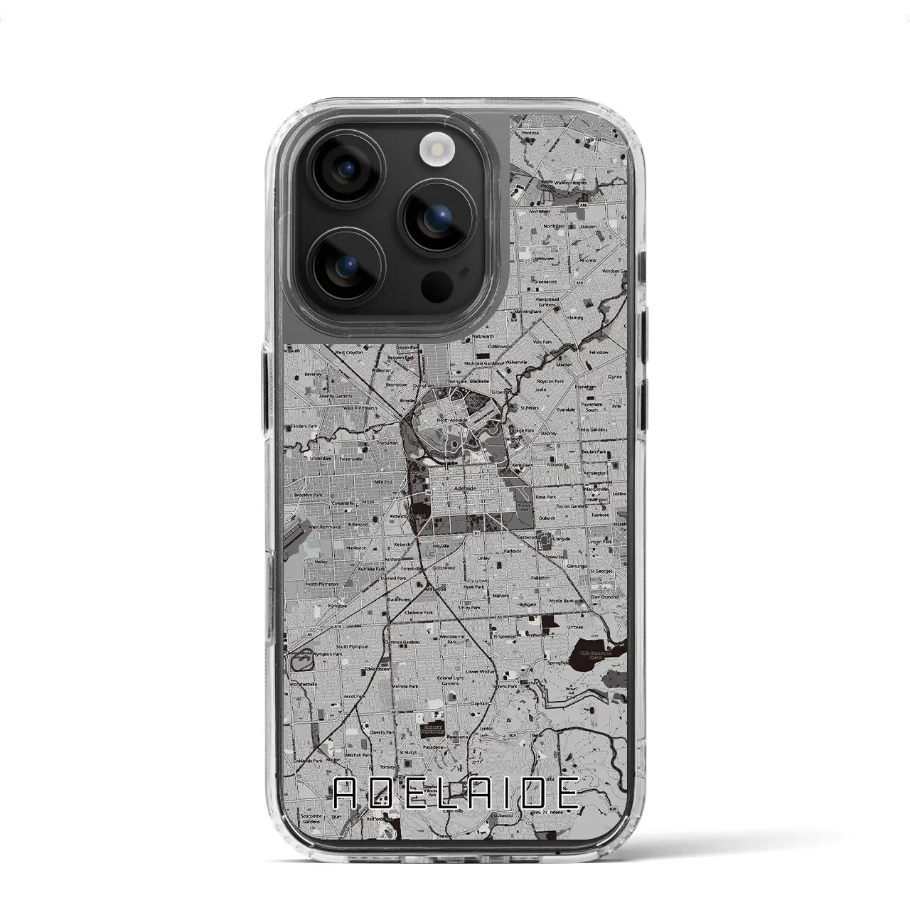【アデレード(オーストラリア)】地図柄iPhoneケース(MagSafeタイプ)
