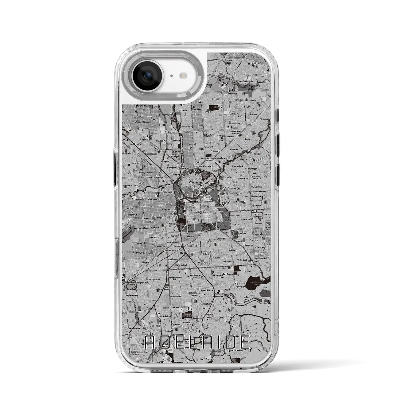 【アデレード(オーストラリア)】地図柄iPhoneケース(MagSafeタイプ)