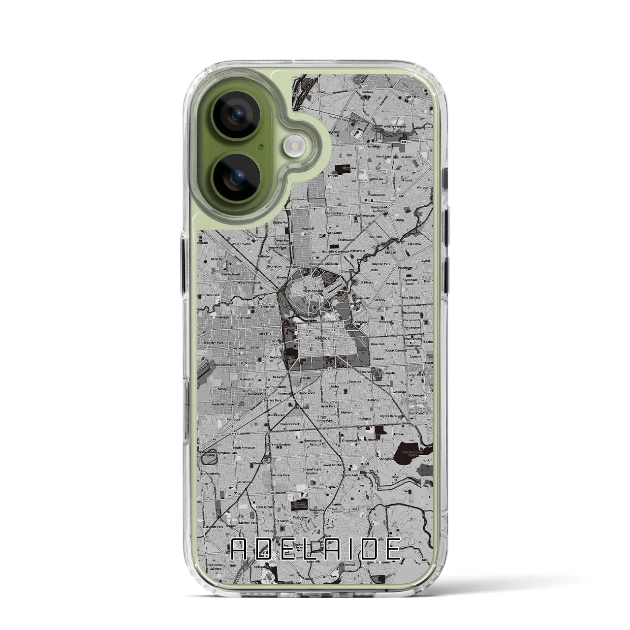 【アデレード(オーストラリア)】地図柄iPhoneケース(MagSafeタイプ)
