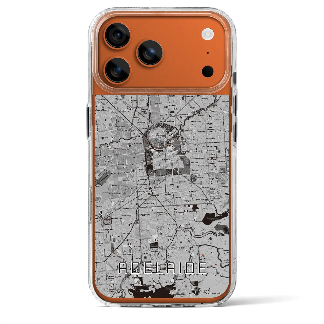 【アデレード(オーストラリア)】地図柄iPhoneケース(MagSafeタイプ)