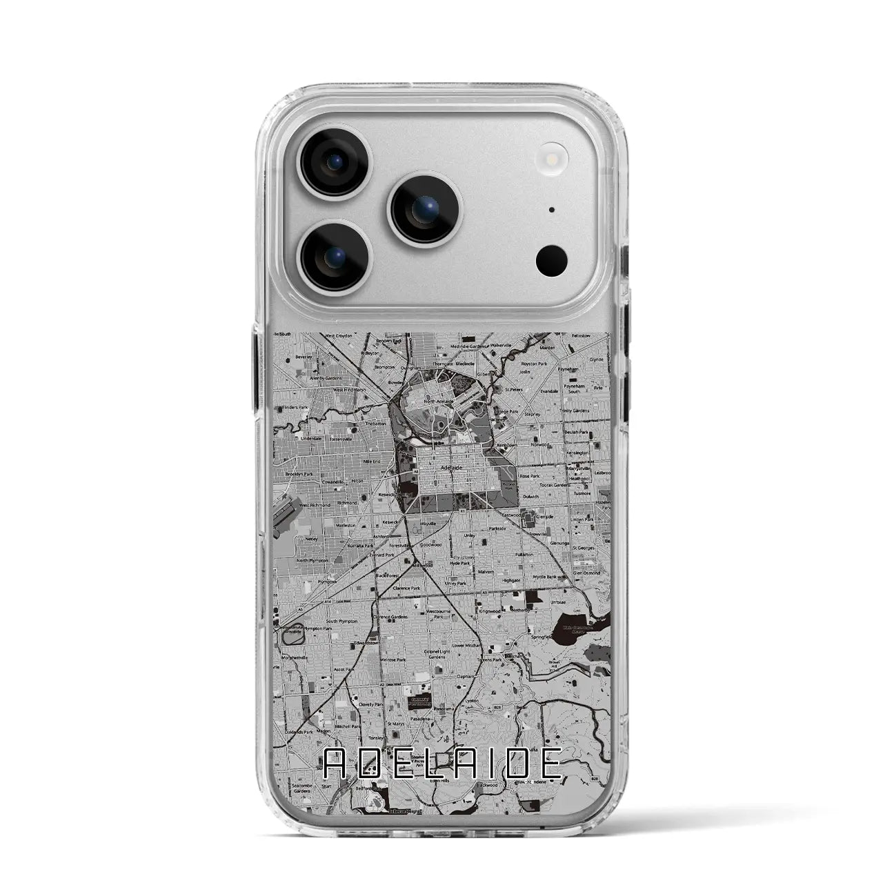 【アデレード(オーストラリア)】地図柄iPhoneケース(MagSafeタイプ)