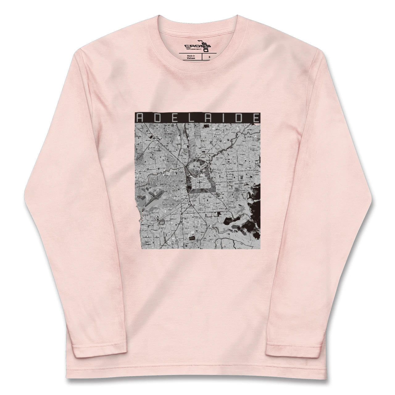 【アデレード(オーストラリア)】地図柄ロングスリーブTシャツ