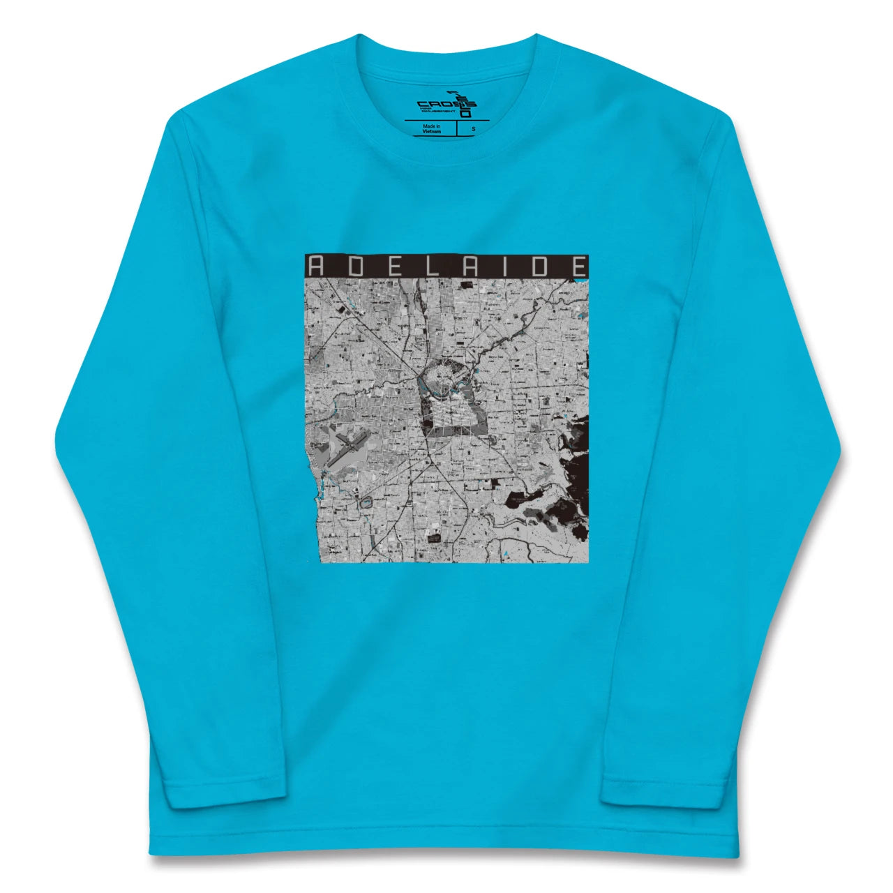 【アデレード(オーストラリア)】地図柄ロングスリーブTシャツ