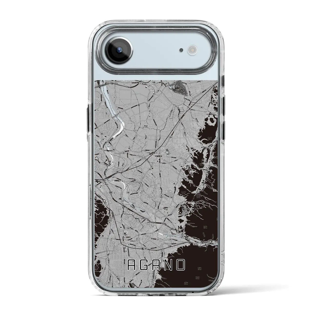 【阿賀野(新潟県)】地図柄iPhoneケース(MagSafeタイプ)