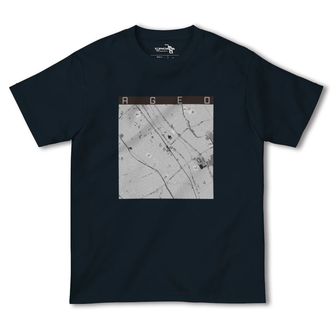【上尾(埼玉県)】地図柄ヘビーウェイトTシャツ