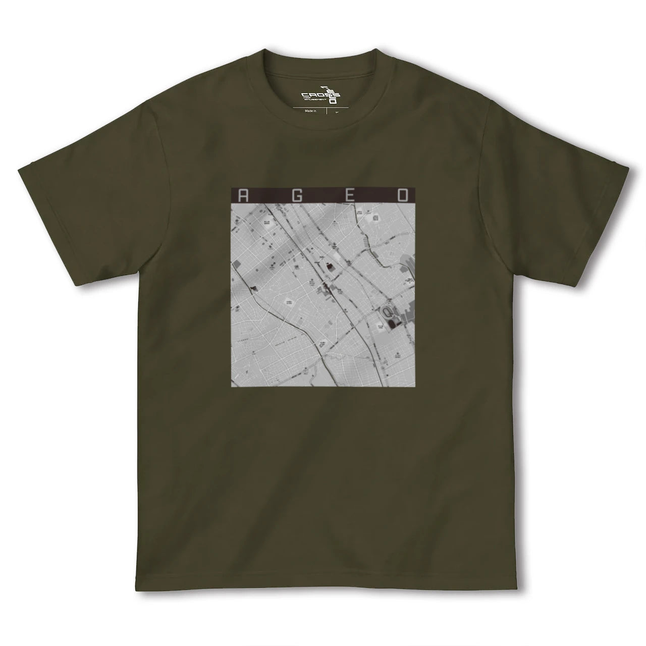 【上尾(埼玉県)】地図柄ヘビーウェイトTシャツ