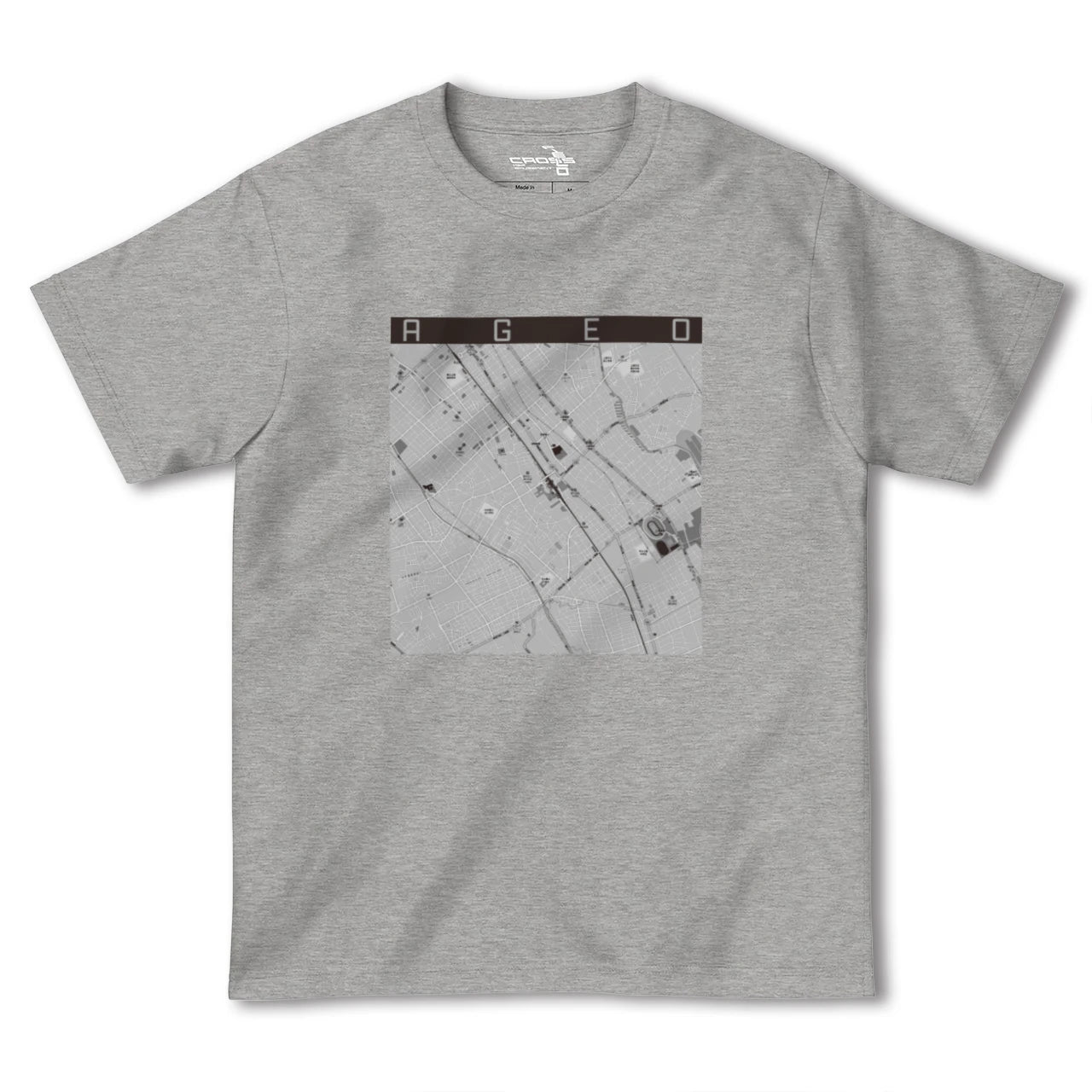 【上尾(埼玉県)】地図柄ヘビーウェイトTシャツ