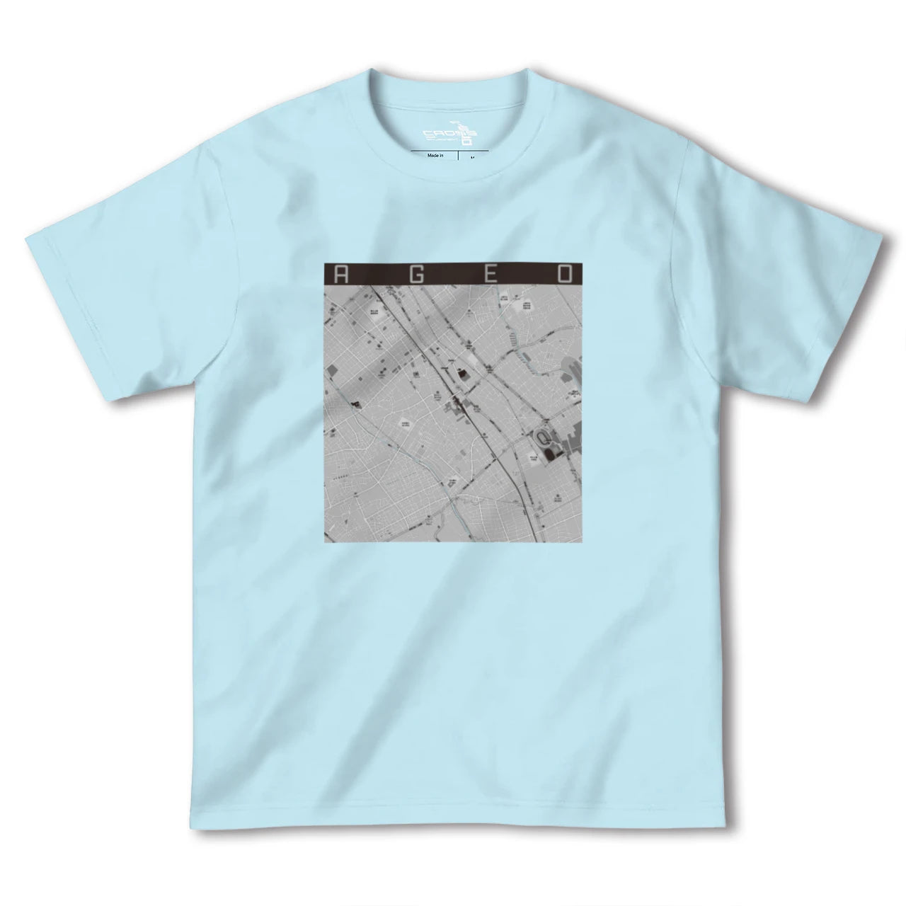 【上尾(埼玉県)】地図柄ヘビーウェイトTシャツ