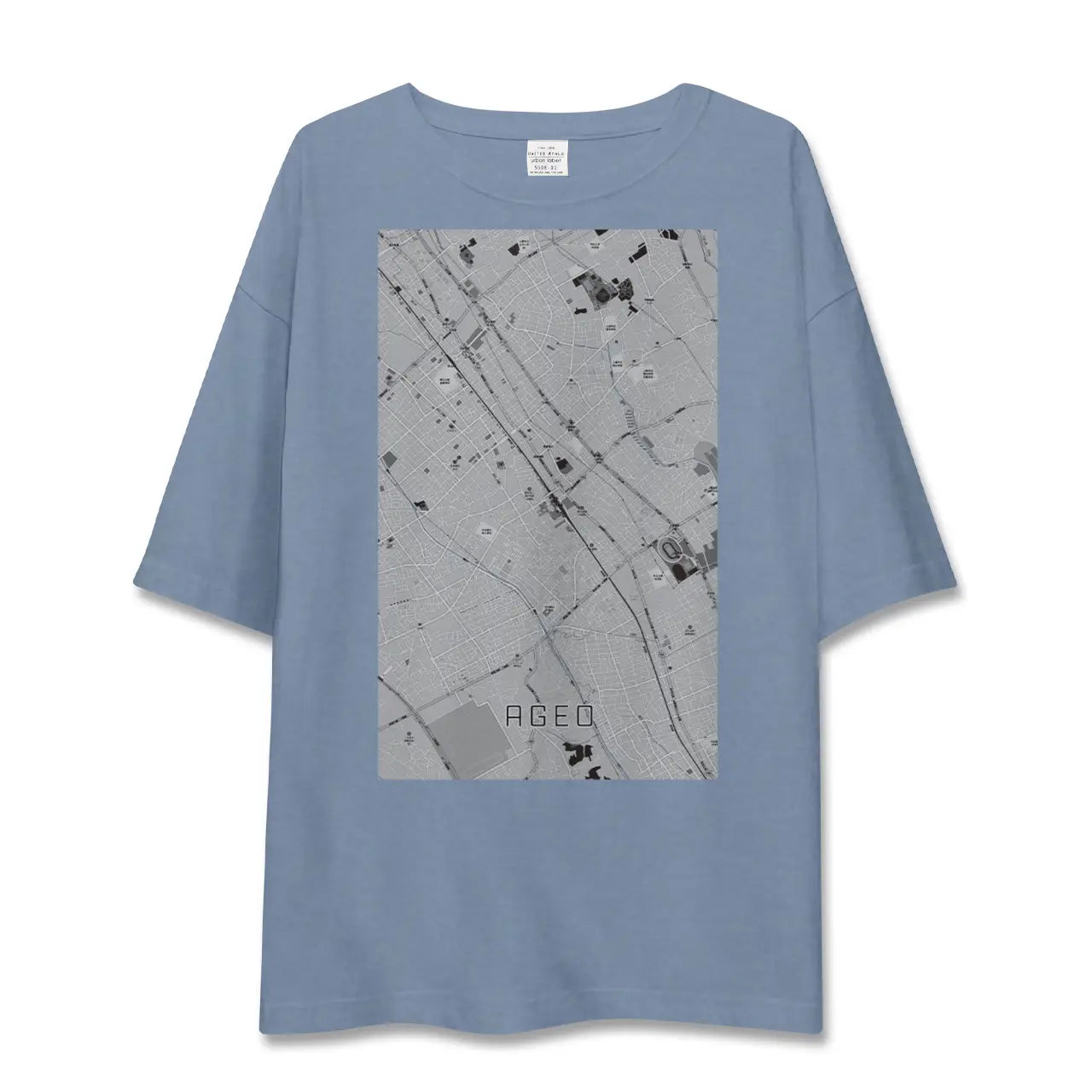 【上尾(埼玉県)】地図柄ビッグシルエットTシャツ