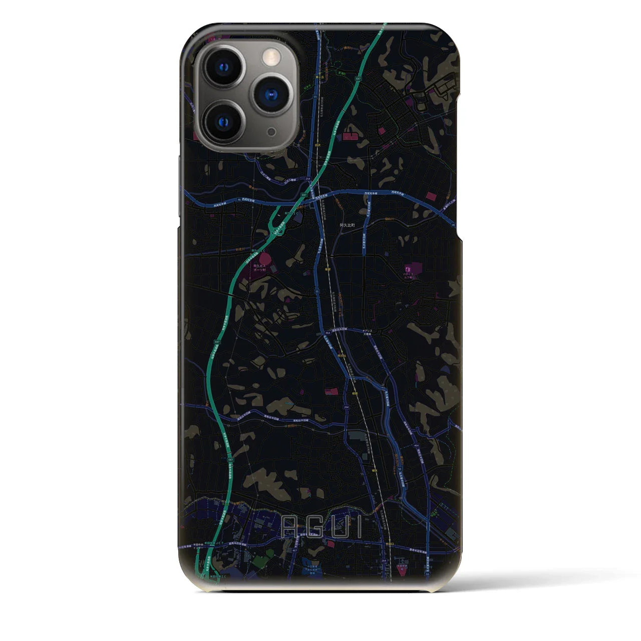 【阿久比(愛知県)】地図柄iPhoneケース(バックカバータイプ)