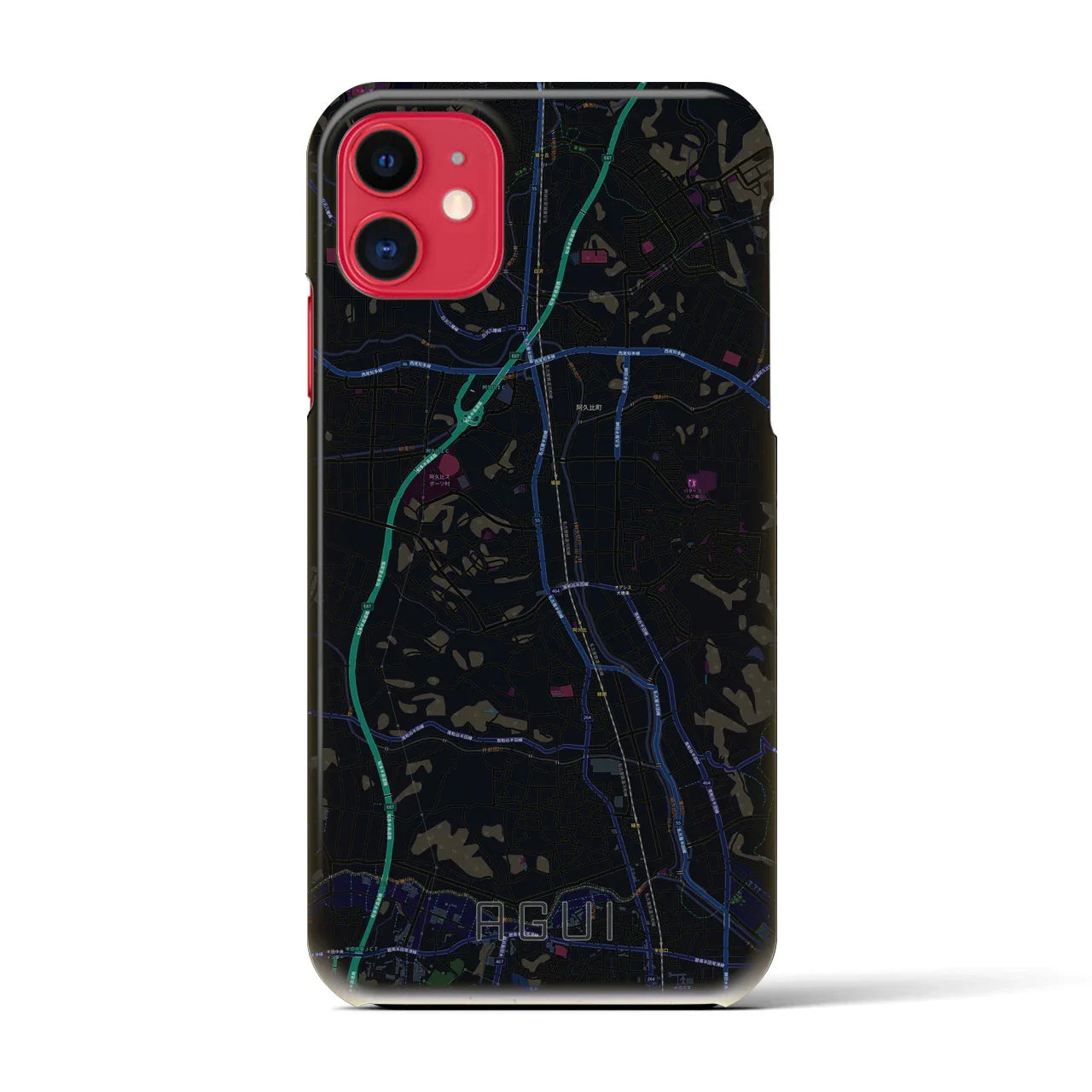 【阿久比(愛知県)】地図柄iPhoneケース(バックカバータイプ)