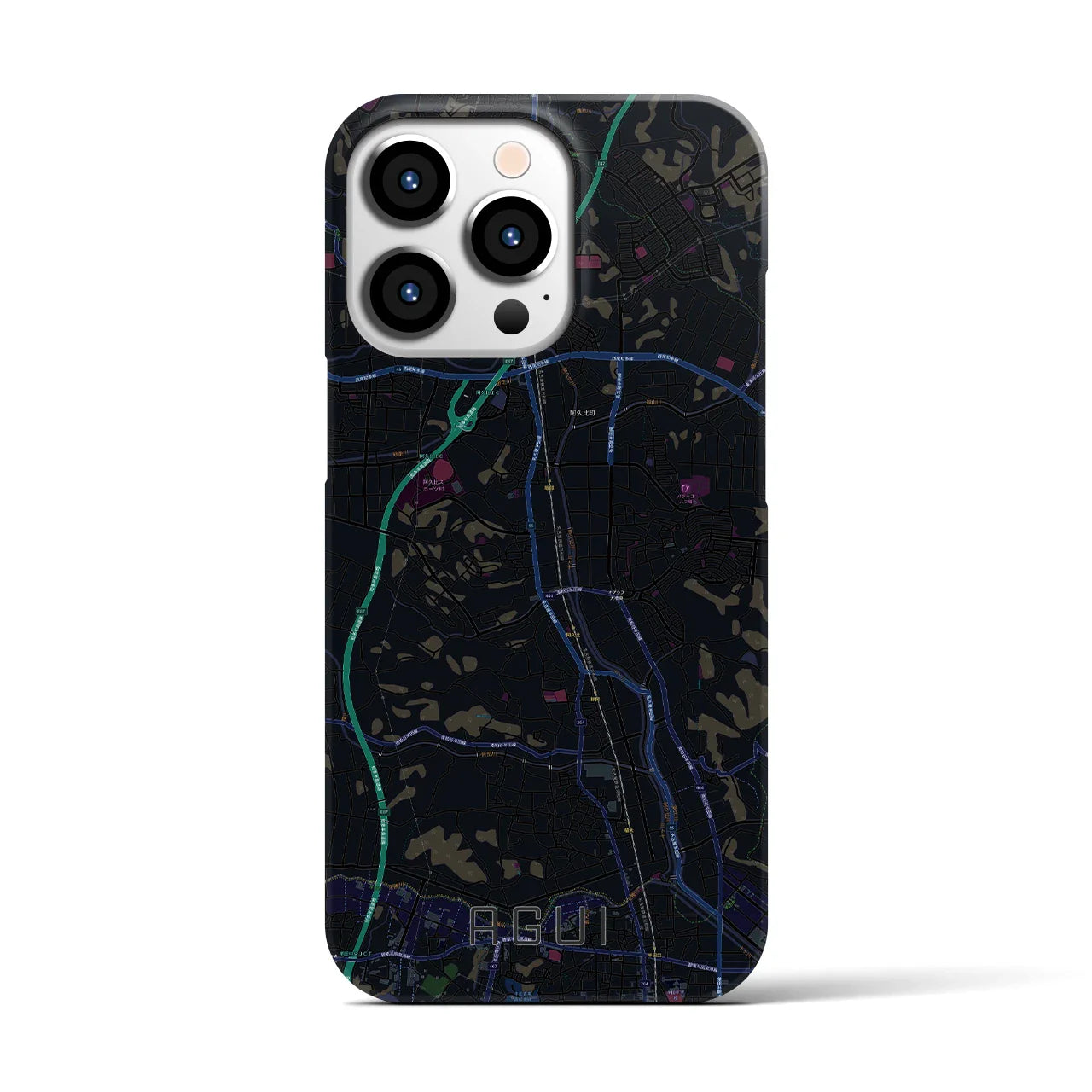 【阿久比(愛知県)】地図柄iPhoneケース(バックカバータイプ)