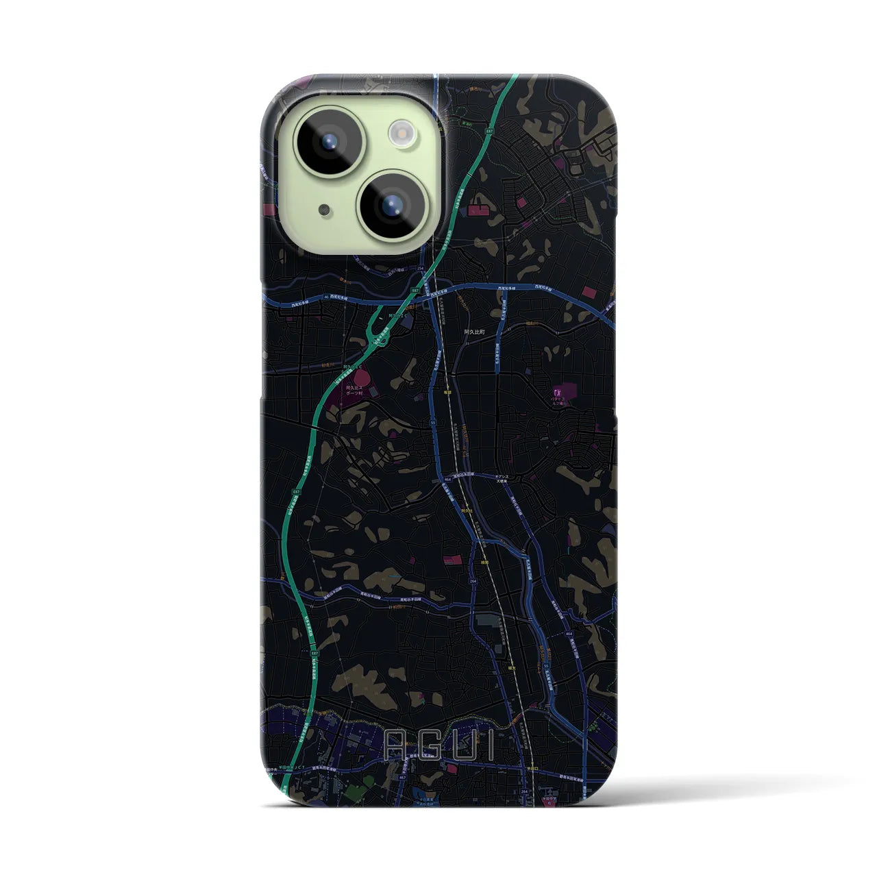 【阿久比(愛知県)】地図柄iPhoneケース(バックカバータイプ)