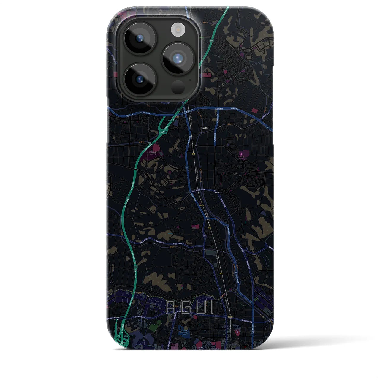 【阿久比(愛知県)】地図柄iPhoneケース(バックカバータイプ)