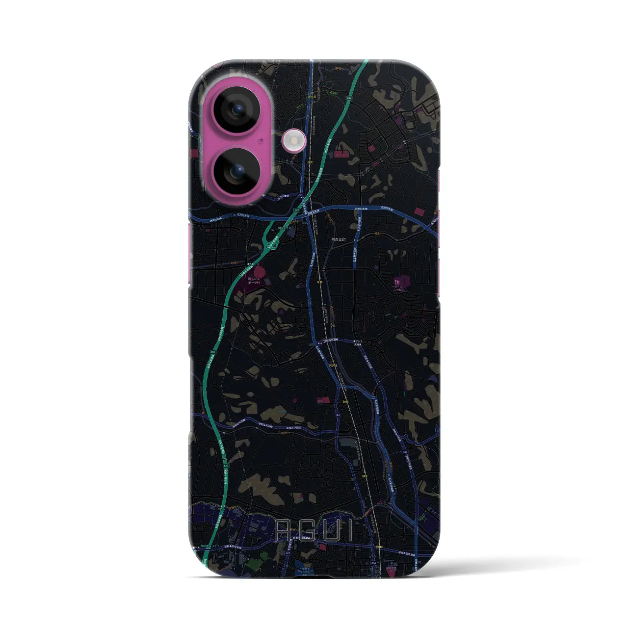 【阿久比(愛知県)】地図柄iPhoneケース(バックカバータイプ)