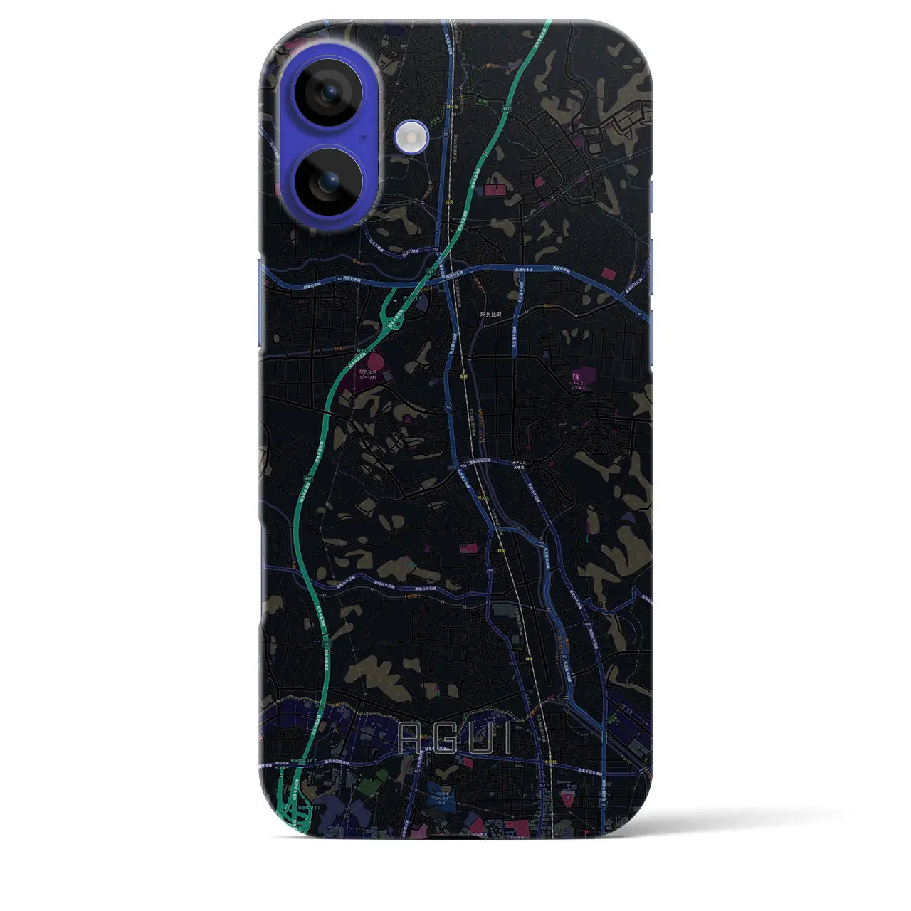 【阿久比(愛知県)】地図柄iPhoneケース(バックカバータイプ)