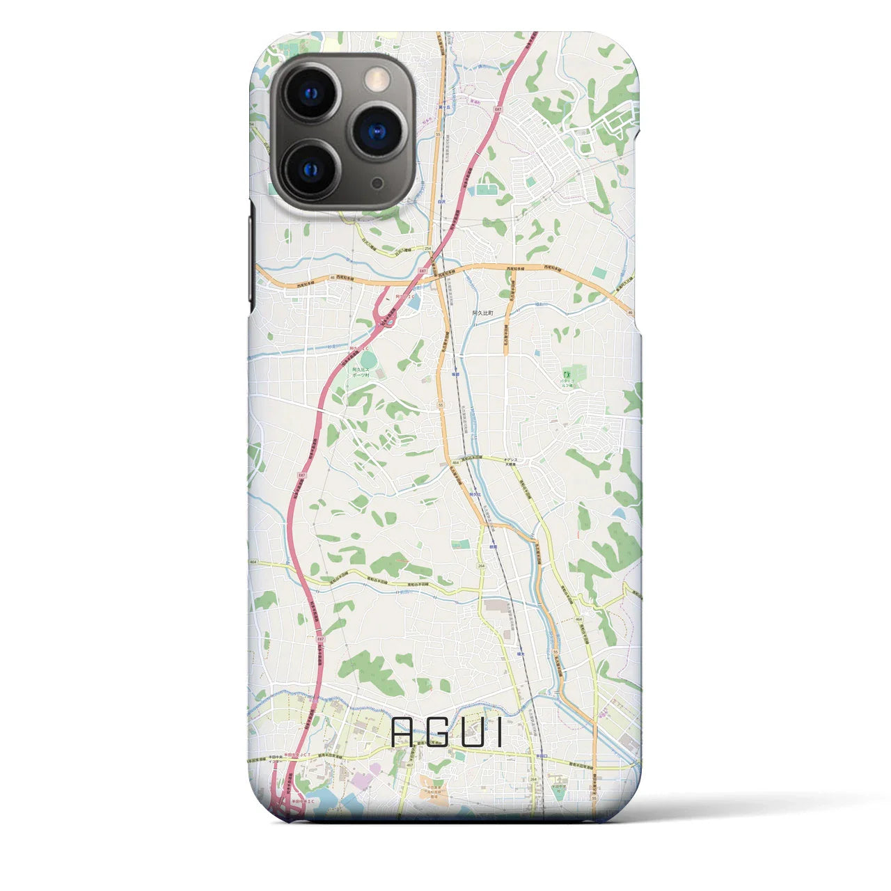 【阿久比(愛知県)】地図柄iPhoneケース(バックカバータイプ)