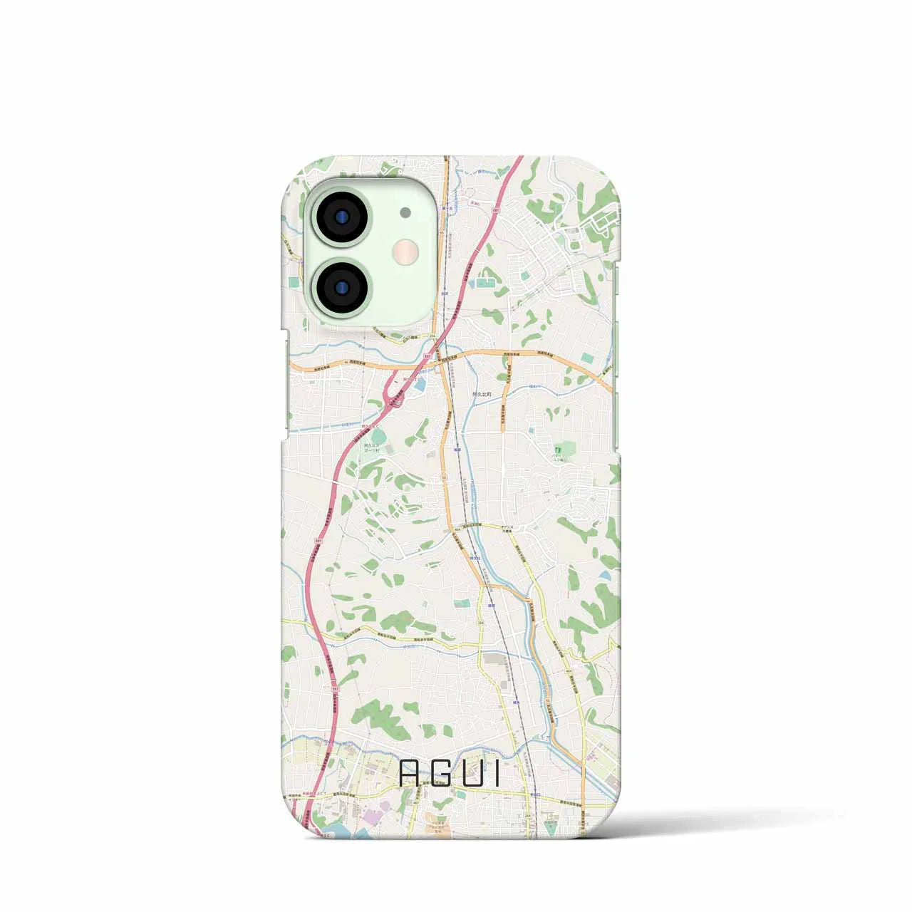 【阿久比(愛知県)】地図柄iPhoneケース(バックカバータイプ)
