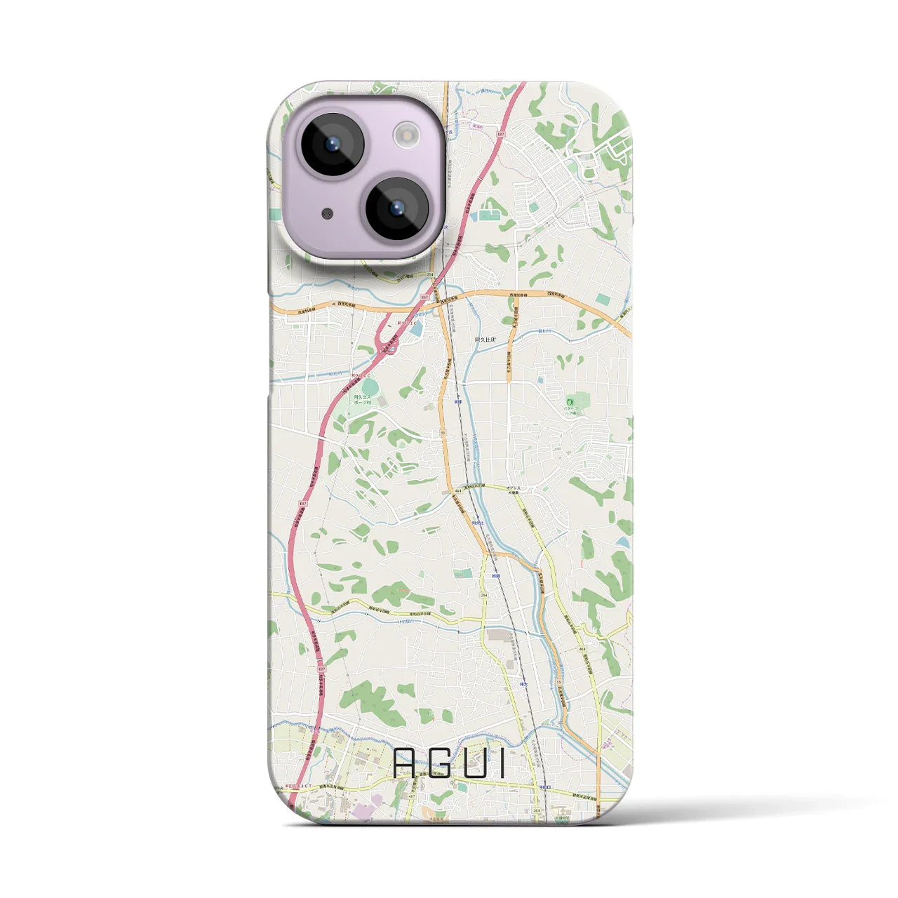 【阿久比(愛知県)】地図柄iPhoneケース(バックカバータイプ)