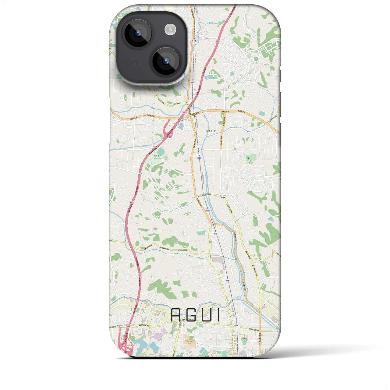 【阿久比(愛知県)】地図柄iPhoneケース(バックカバータイプ)