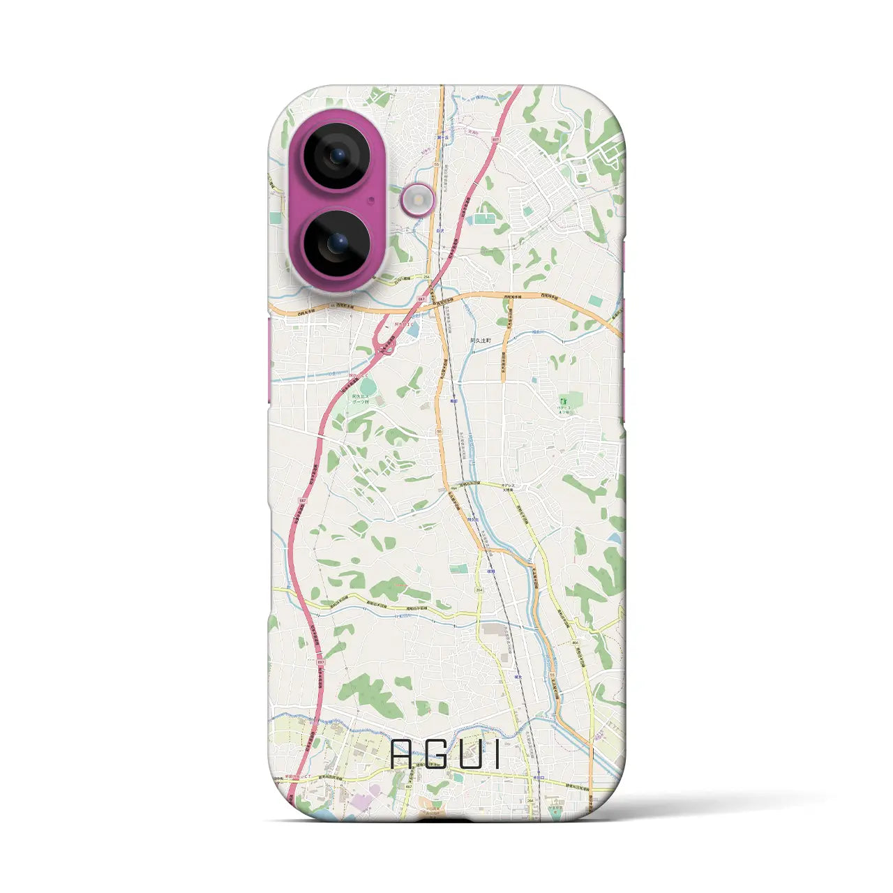 【阿久比(愛知県)】地図柄iPhoneケース(バックカバータイプ)