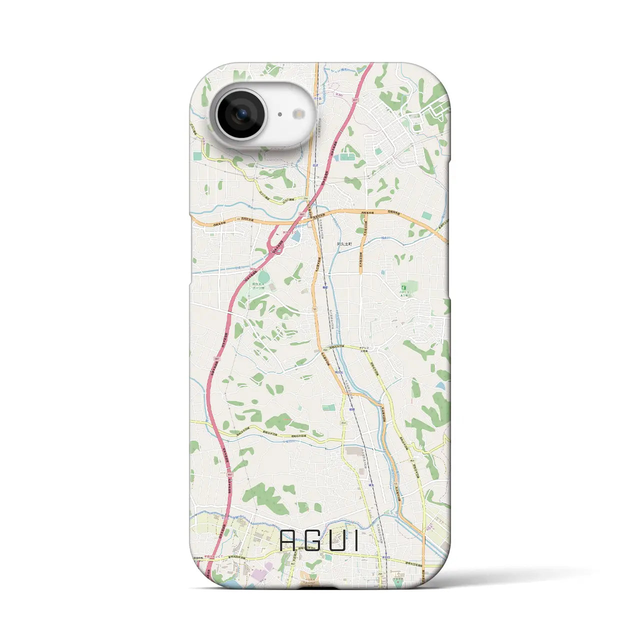【阿久比(愛知県)】地図柄iPhoneケース(バックカバータイプ)