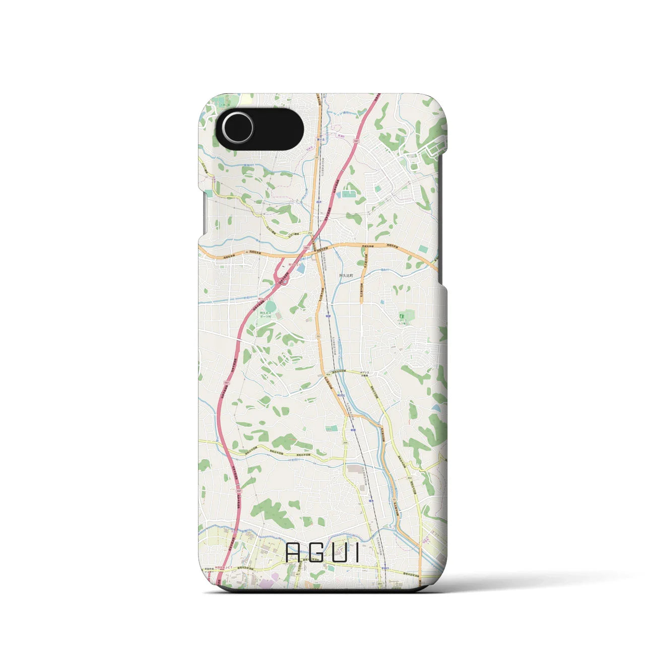 【阿久比(愛知県)】地図柄iPhoneケース(バックカバータイプ)