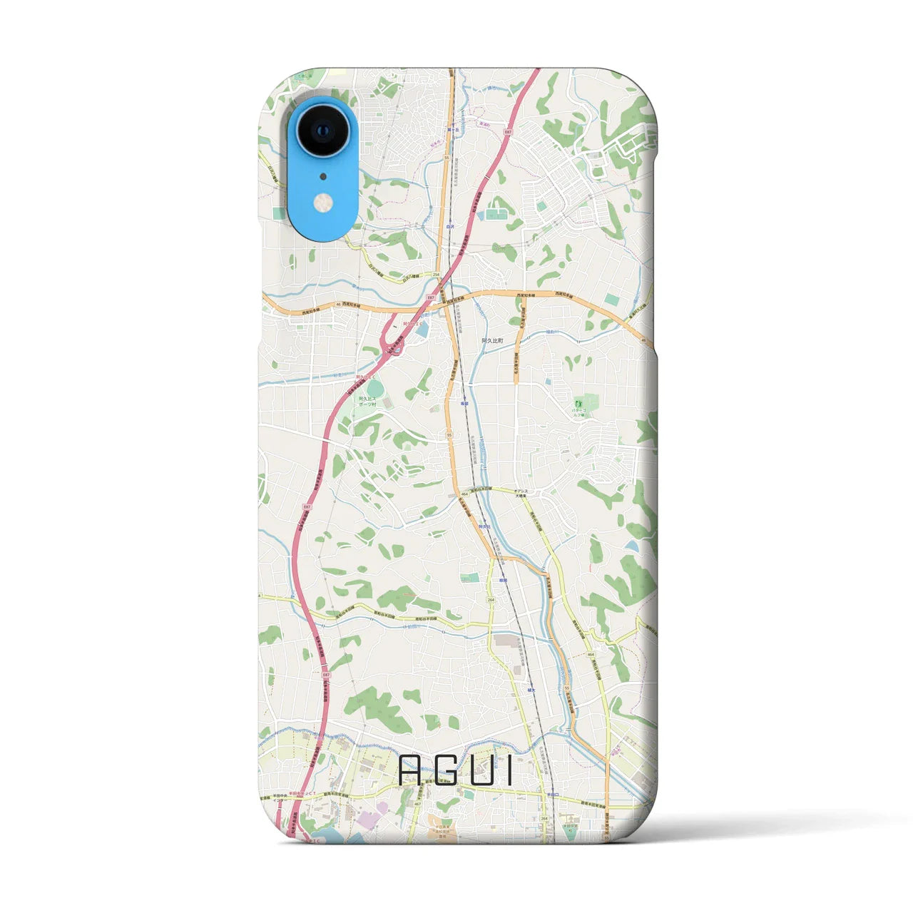 【阿久比(愛知県)】地図柄iPhoneケース(バックカバータイプ)