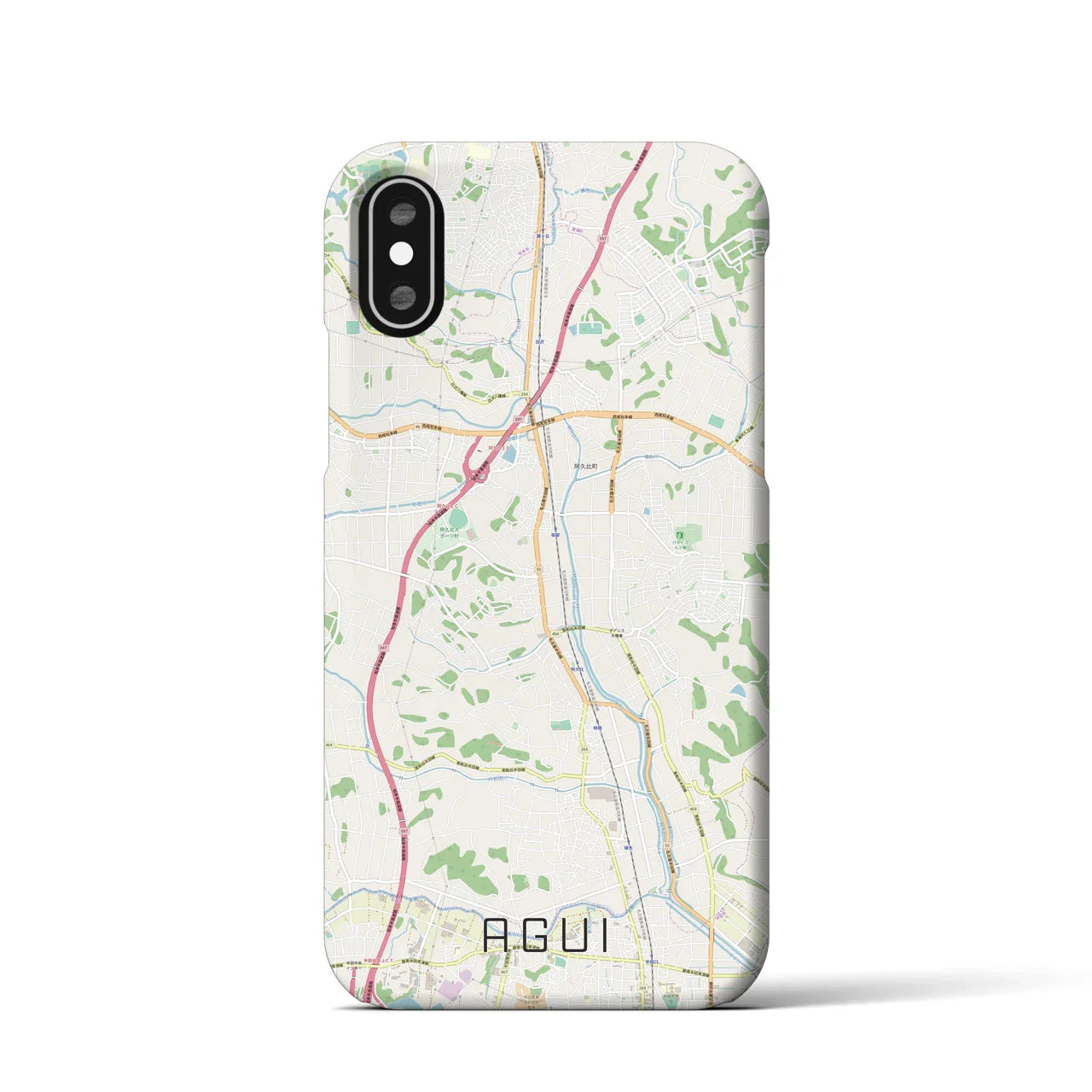 【阿久比(愛知県)】地図柄iPhoneケース(バックカバータイプ)