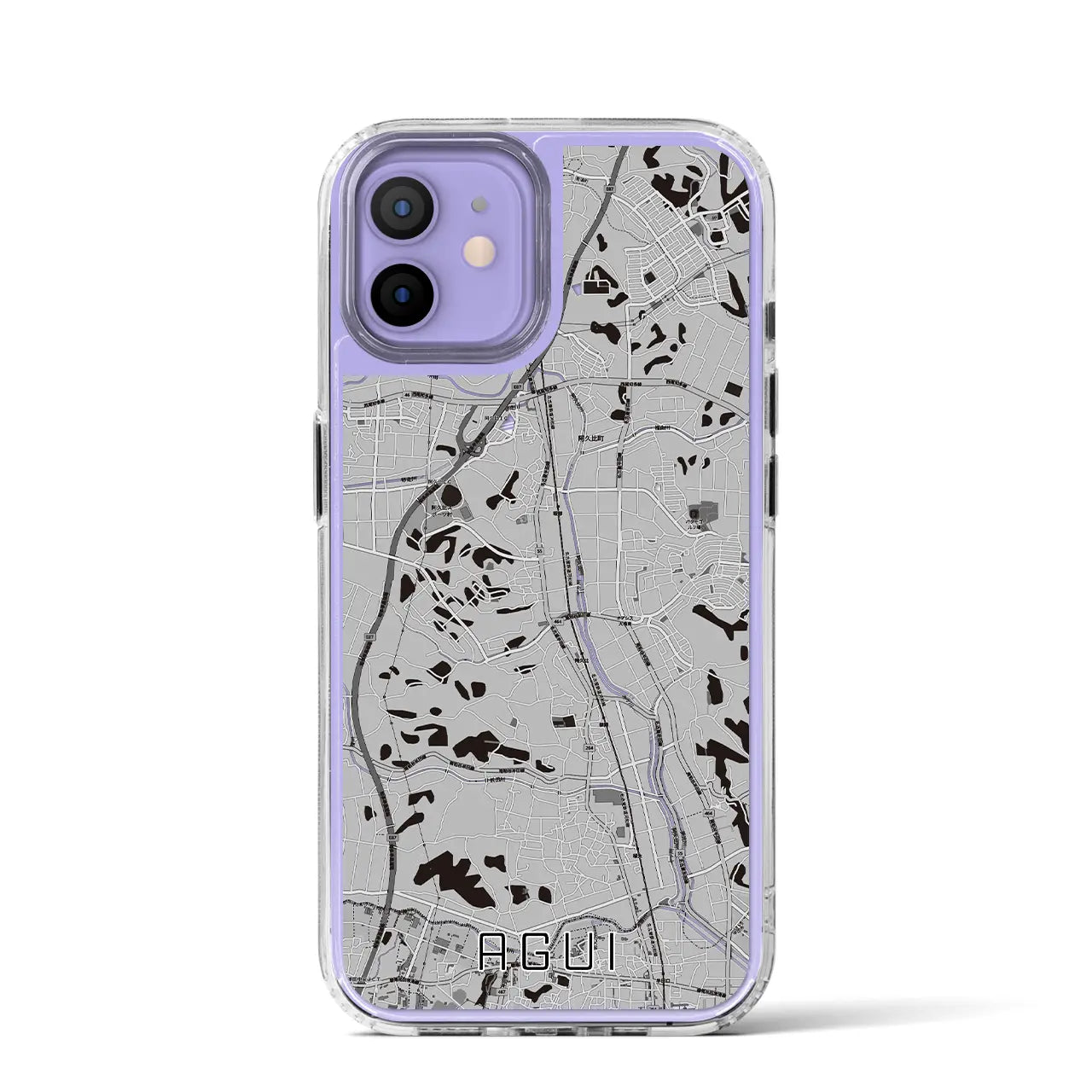 【阿久比(愛知県)】地図柄iPhoneケース(MagSafeタイプ)