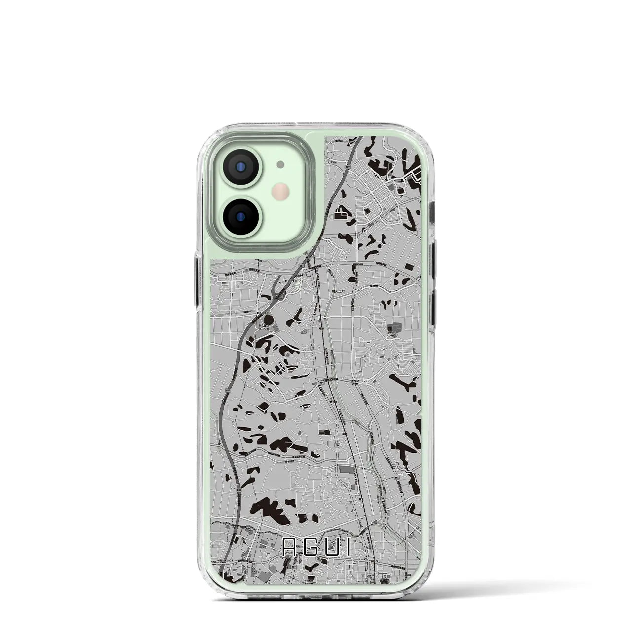 【阿久比(愛知県)】地図柄iPhoneケース(MagSafeタイプ)