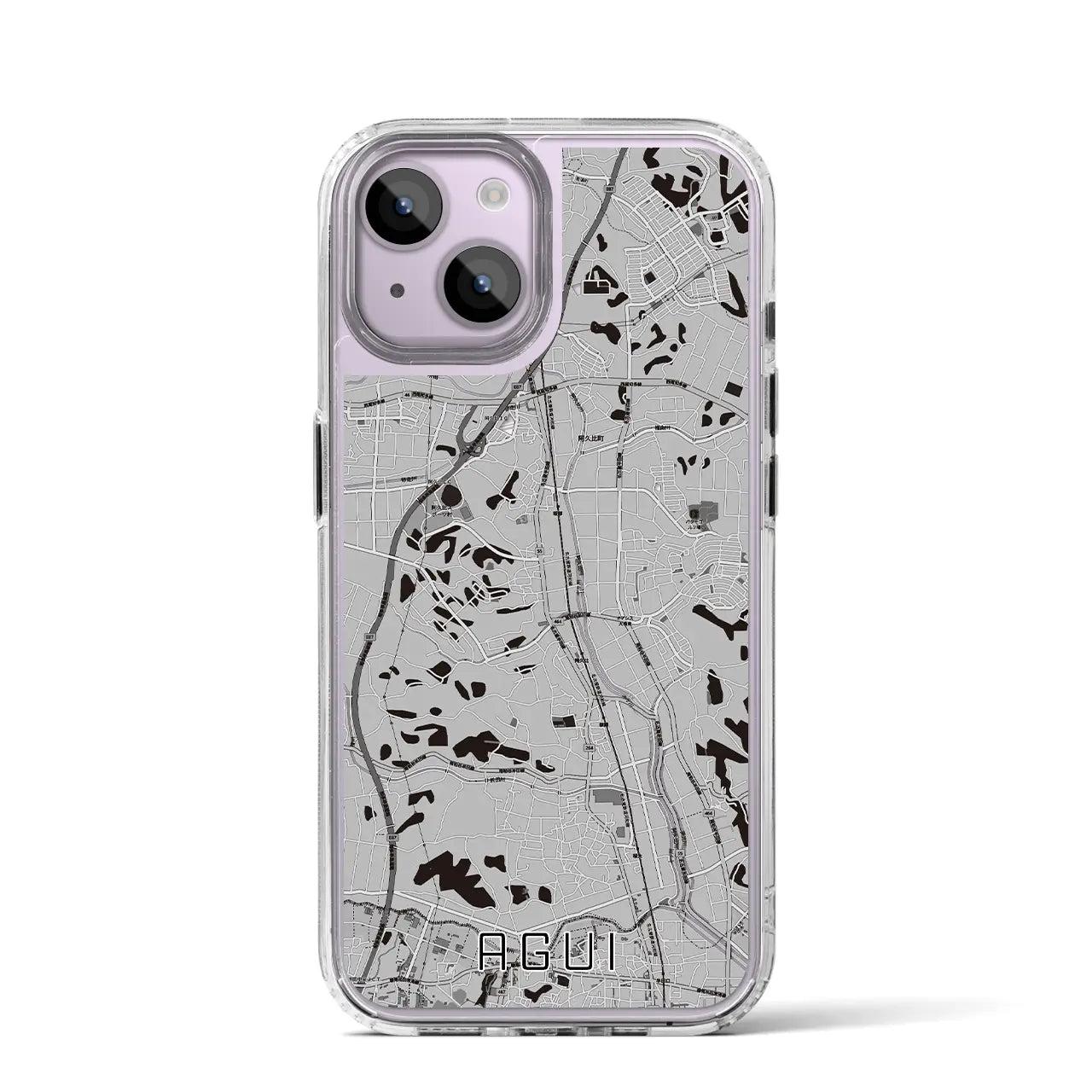 【阿久比(愛知県)】地図柄iPhoneケース(MagSafeタイプ)