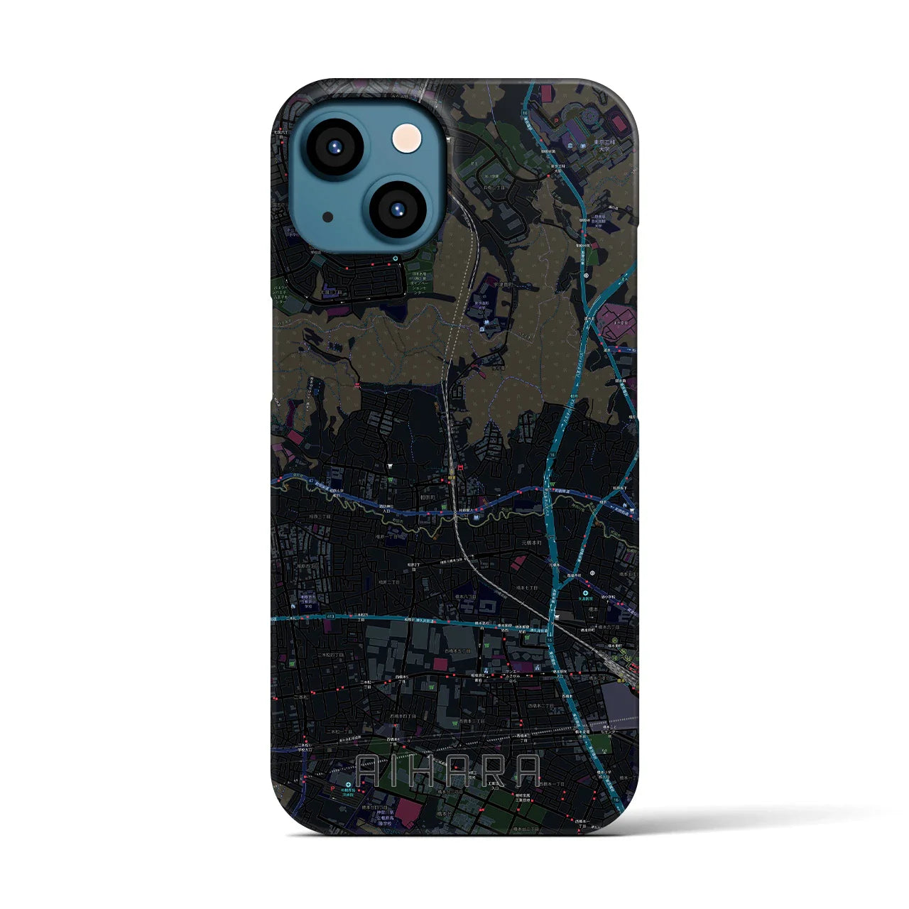 【相原(東京都)】地図柄iPhoneケース(バックカバータイプ)