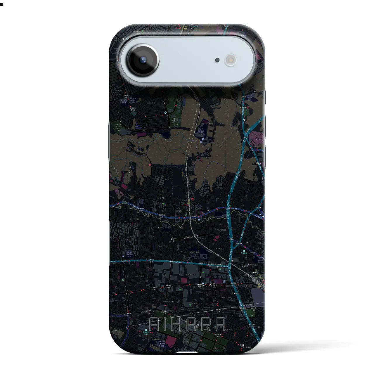 【相原(東京都)】地図柄iPhoneケース(バックカバータイプ)