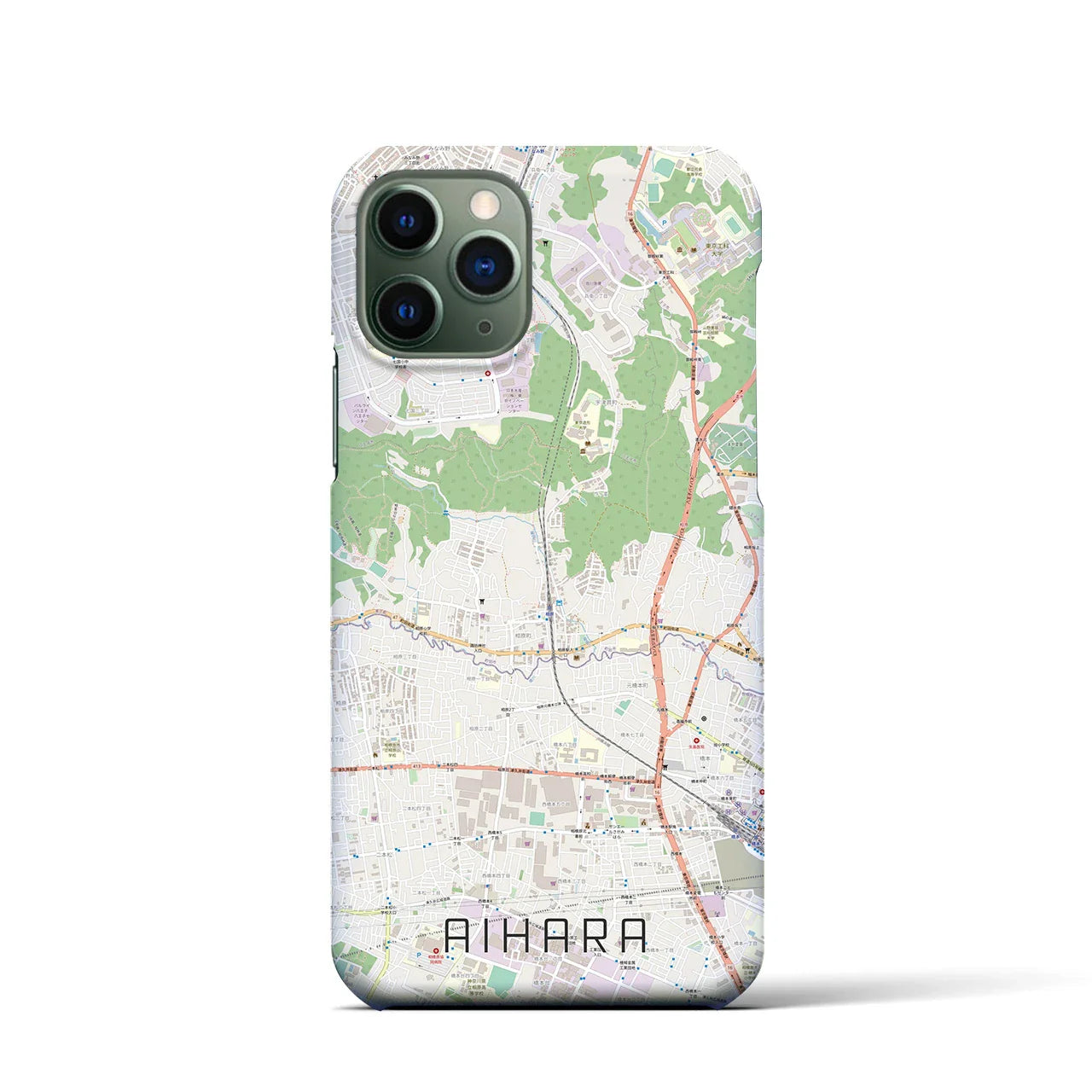 【相原(東京都)】地図柄iPhoneケース(バックカバータイプ)