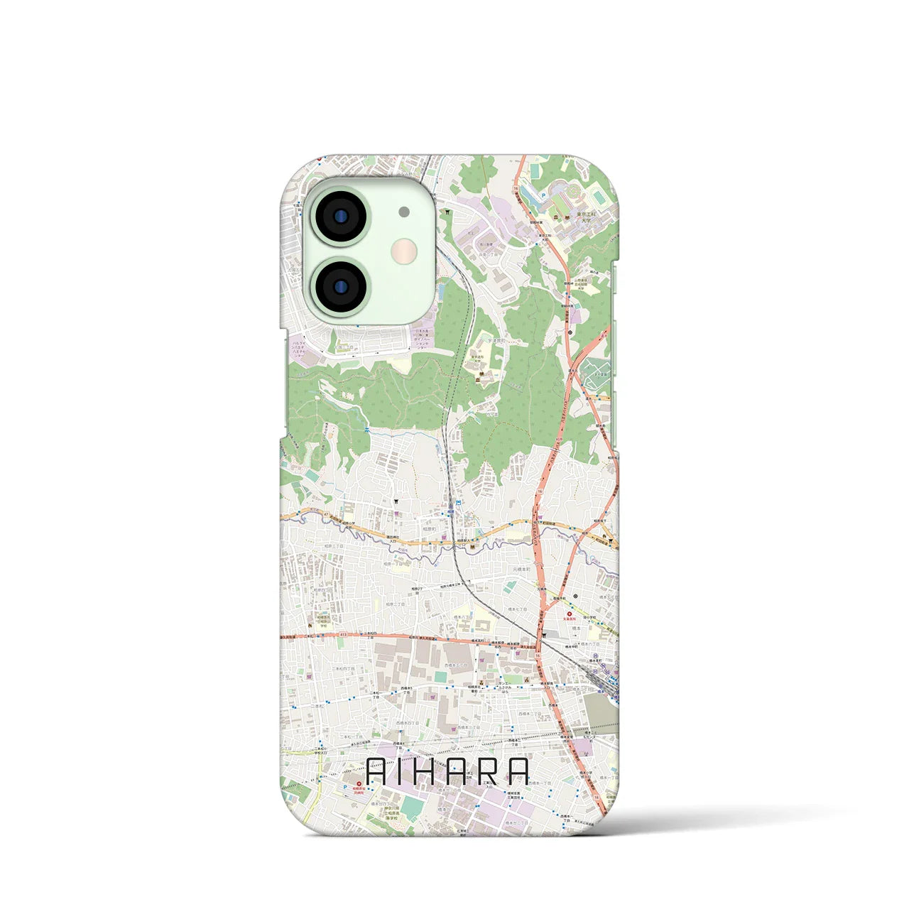 【相原(東京都)】地図柄iPhoneケース(バックカバータイプ)