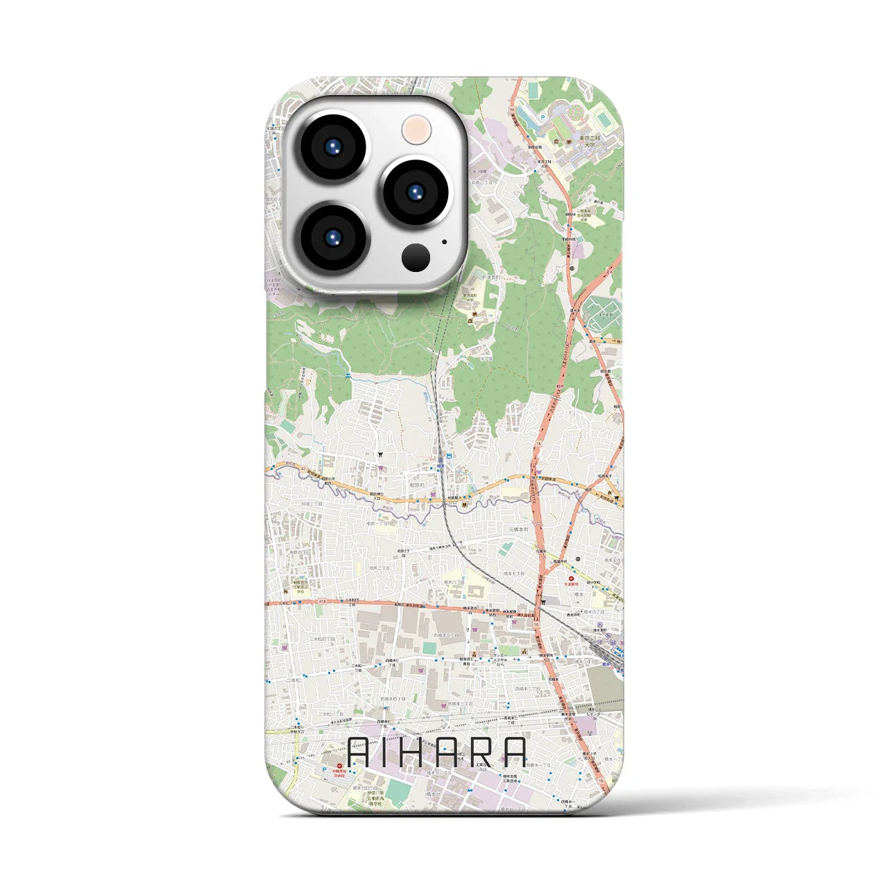 【相原(東京都)】地図柄iPhoneケース(バックカバータイプ)